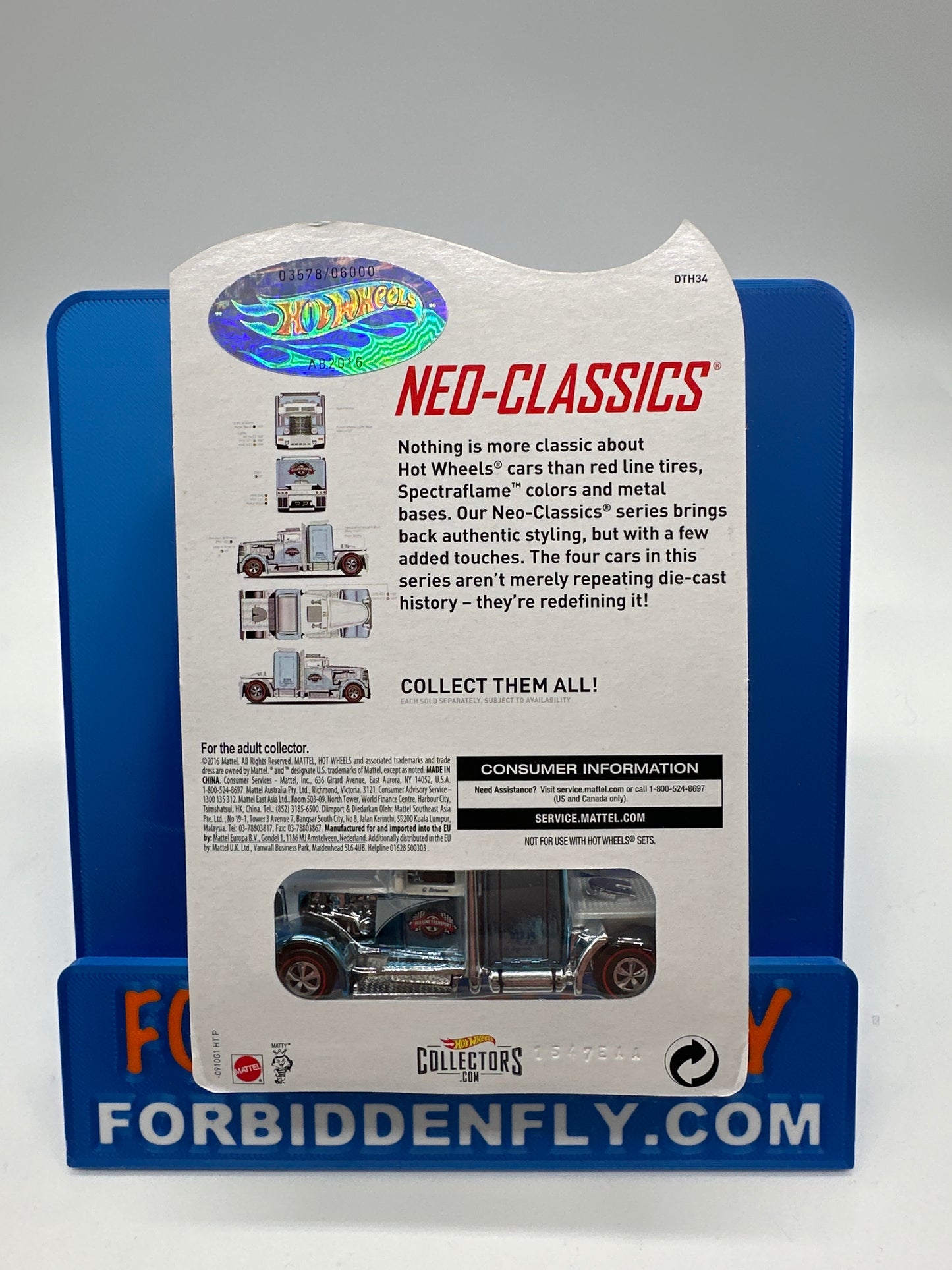 Hot Wheels 2016 RLC Red Line Club - Neo Classics Series 14 - Blue Convoy Custom