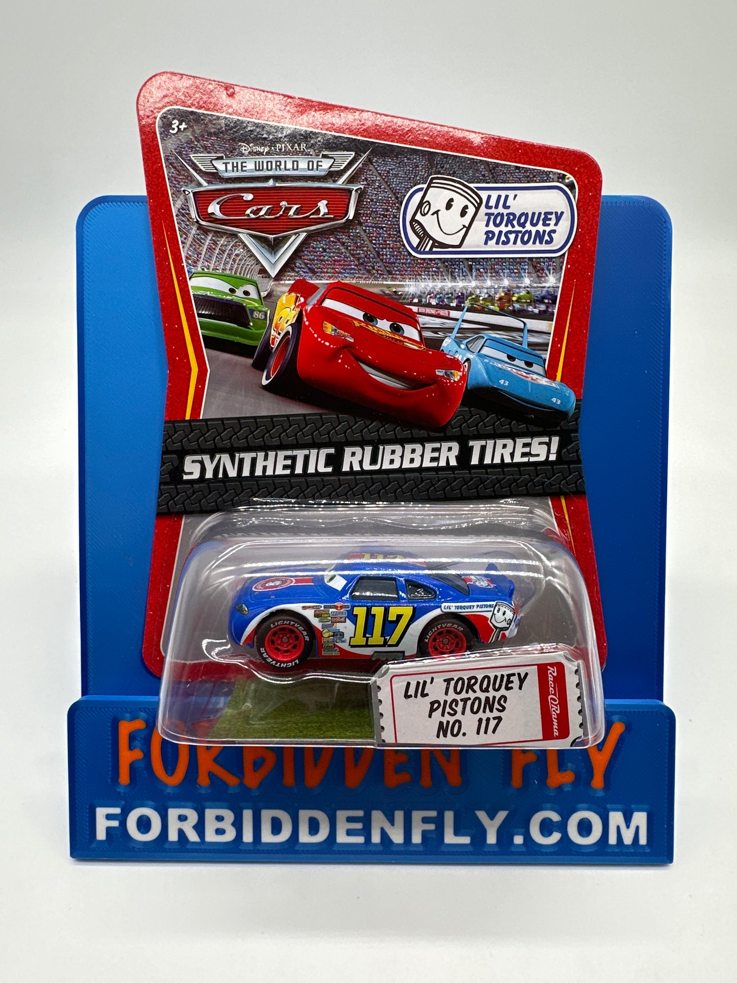 Disney Pixar Cars Movie - Piston Cup Racer w/ Synthetic Rubber Tires #117 Lil’ Torquey Pistons