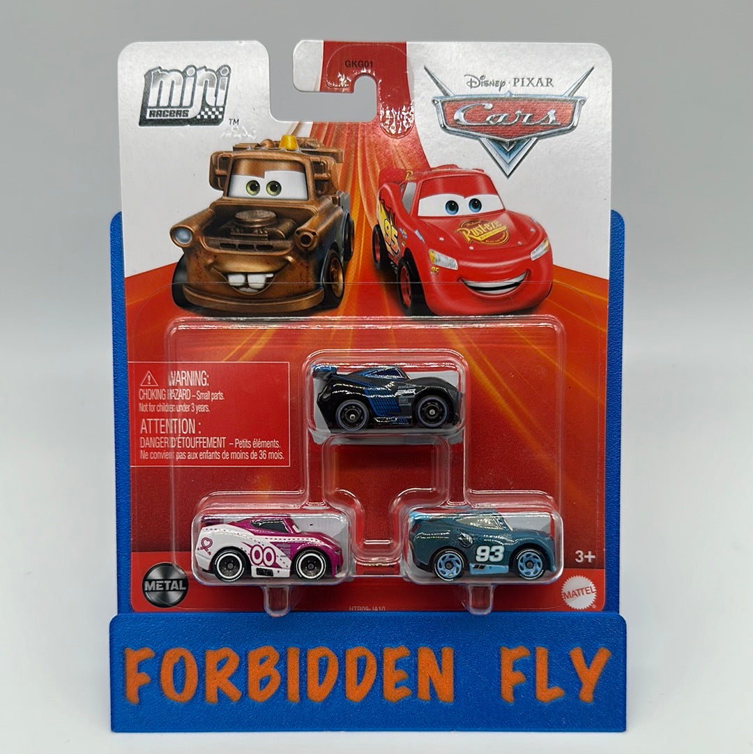 Disney Pixar Cars Movie Metal Mini Racers 3 Pack 2024 Next Gen Rac Forbidden Fly