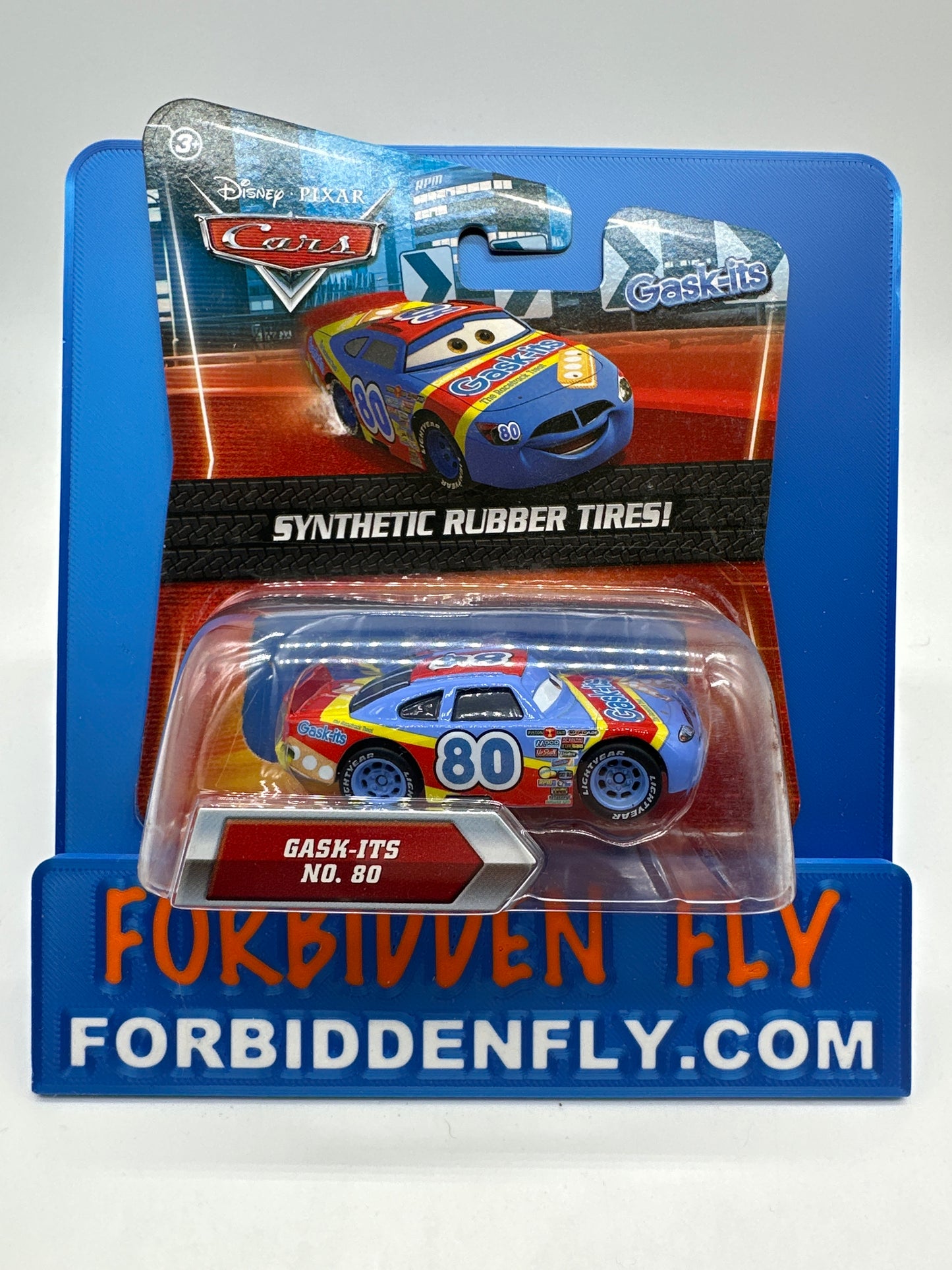 Disney Pixar Cars Movie - Piston Cup Racer w/ Synthetic Rubber Tires #80 Gask-Its