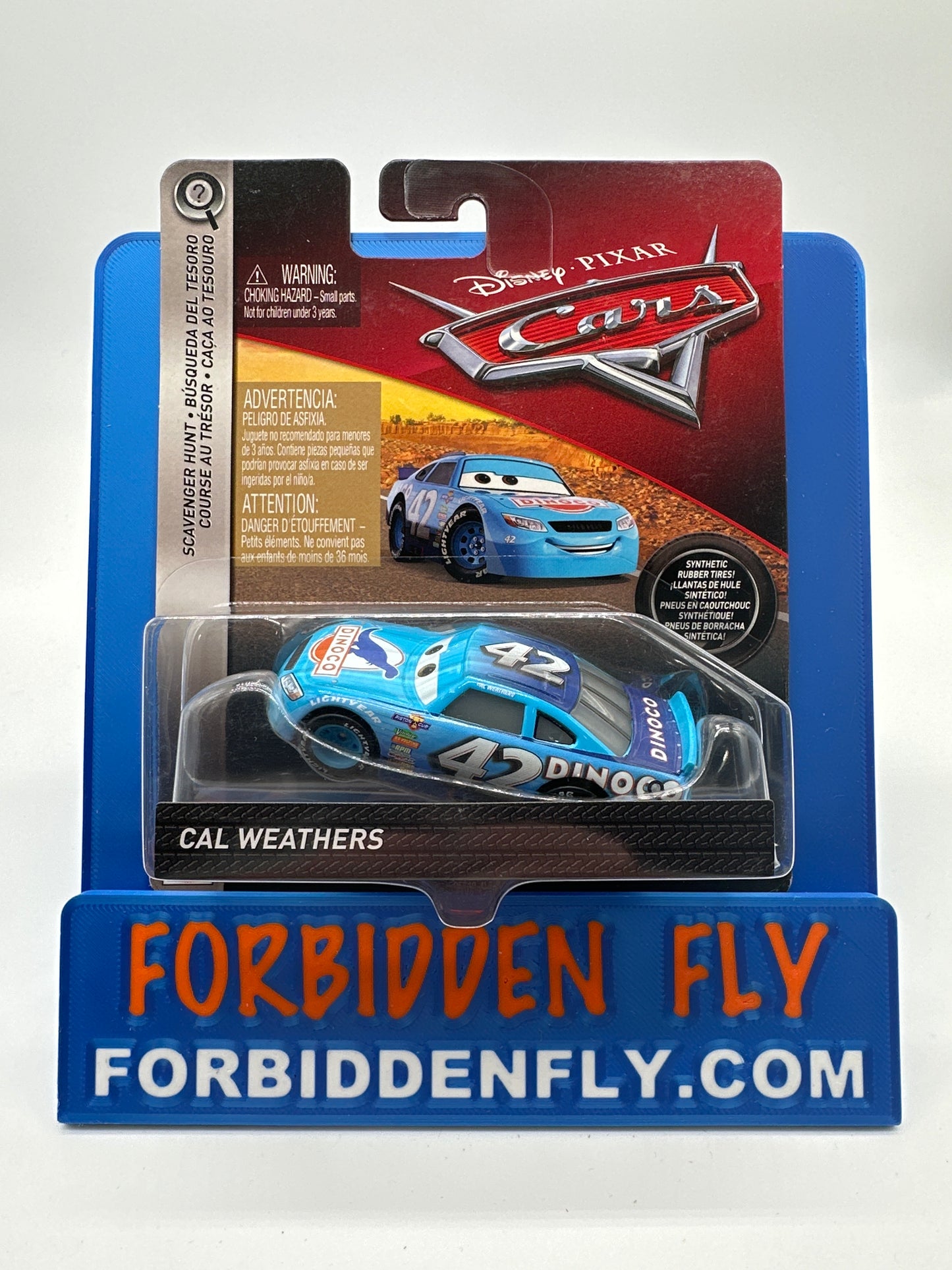 Disney Pixar Cars Movie - Scavenger Hunt Chase With Rubber Tires - Cal Weathers