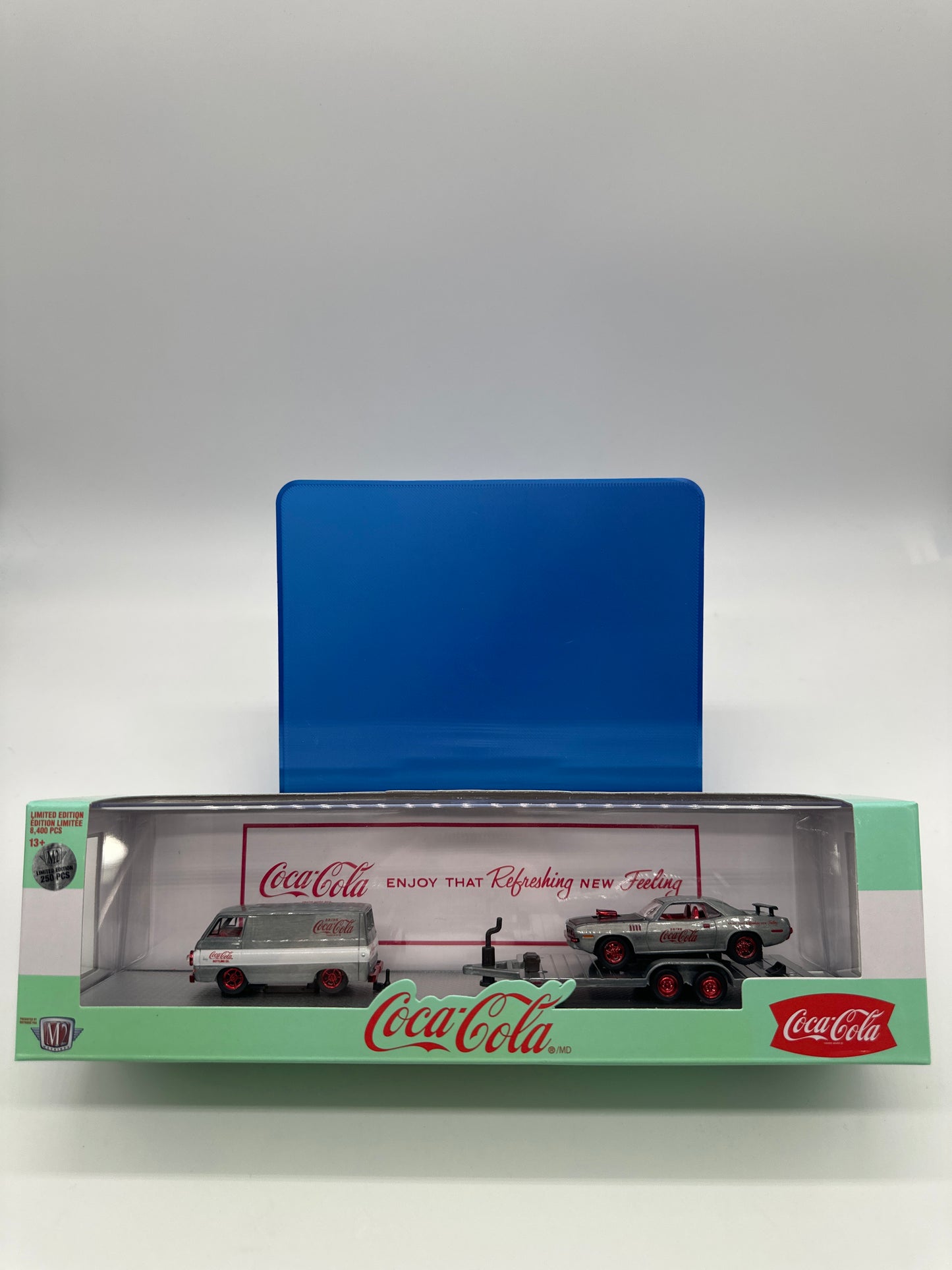 M2 Machines Hauler - Coca Cola Series - 1967 Dodge A100 Panel Van & 1971 Plymouth Hemi Cuda - Raw Chase