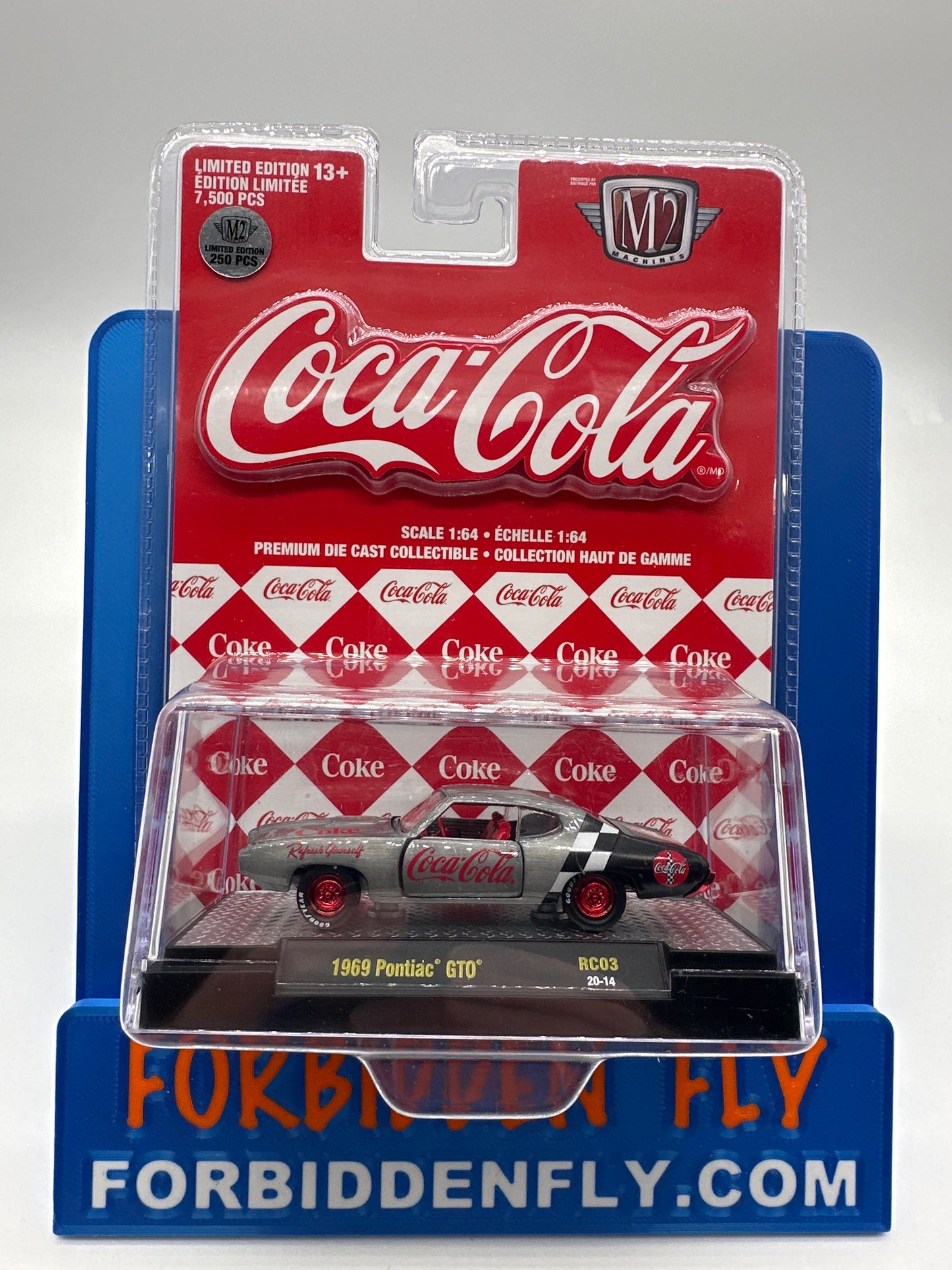 M2 Machines Acrylic Boxed Car - Coca-Cola Series RC03 - 1969 Pontiac GTO - Raw Chase