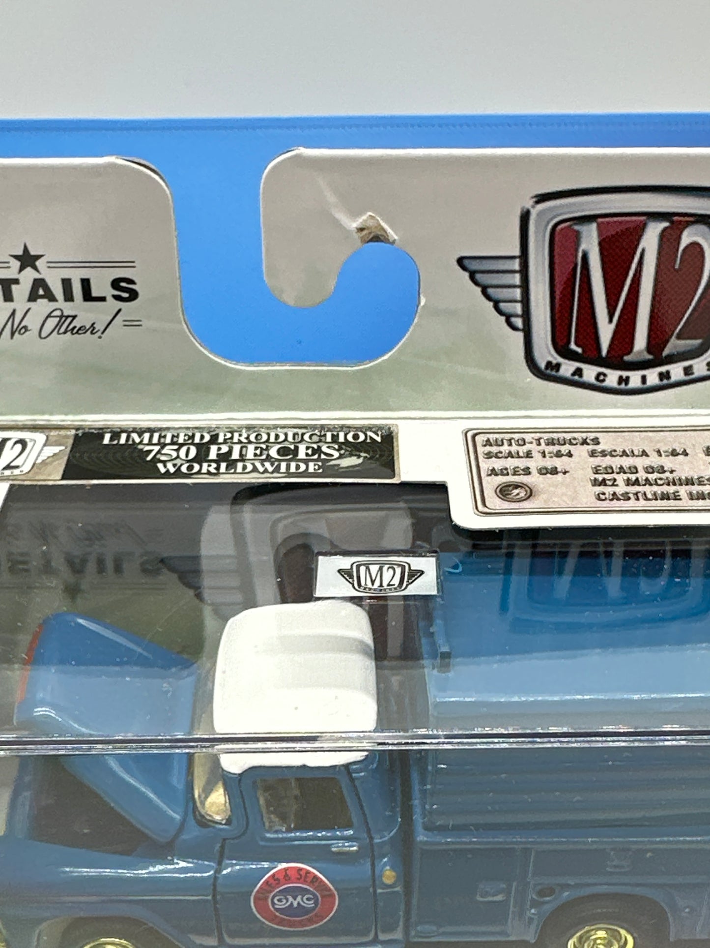 M2 Machines Acrylic Boxed Car - Auto Trucks Series R42 - Blue 1958 GMC Fleet Option Truck - Chase