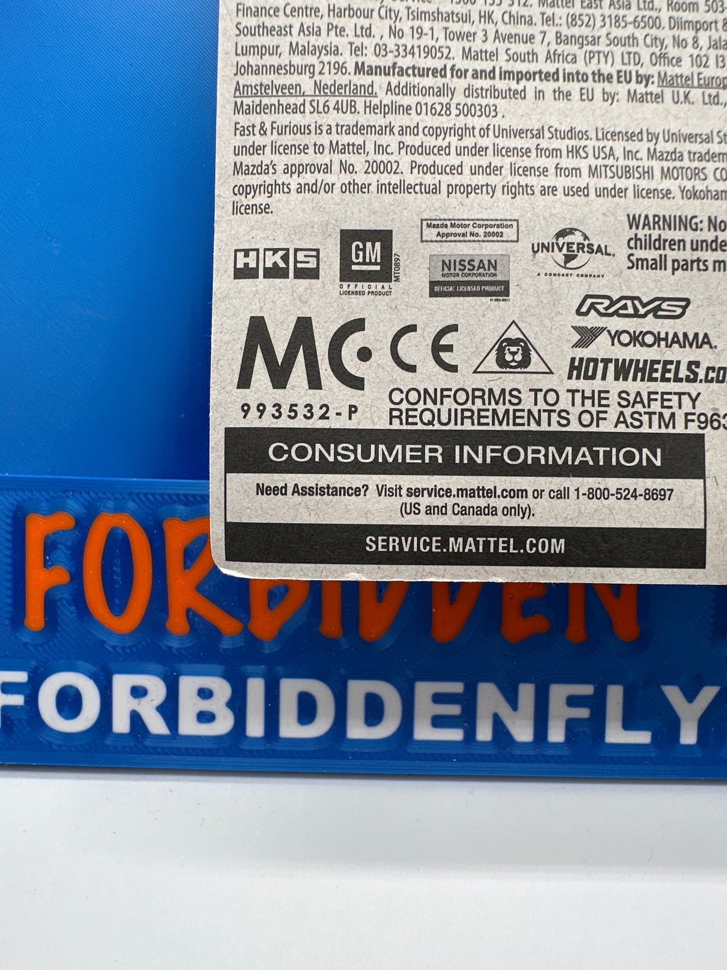 Hot Wheels - Walmart Exclusive - 2018 Fast & Furious Mainline Series Complete Set of 6