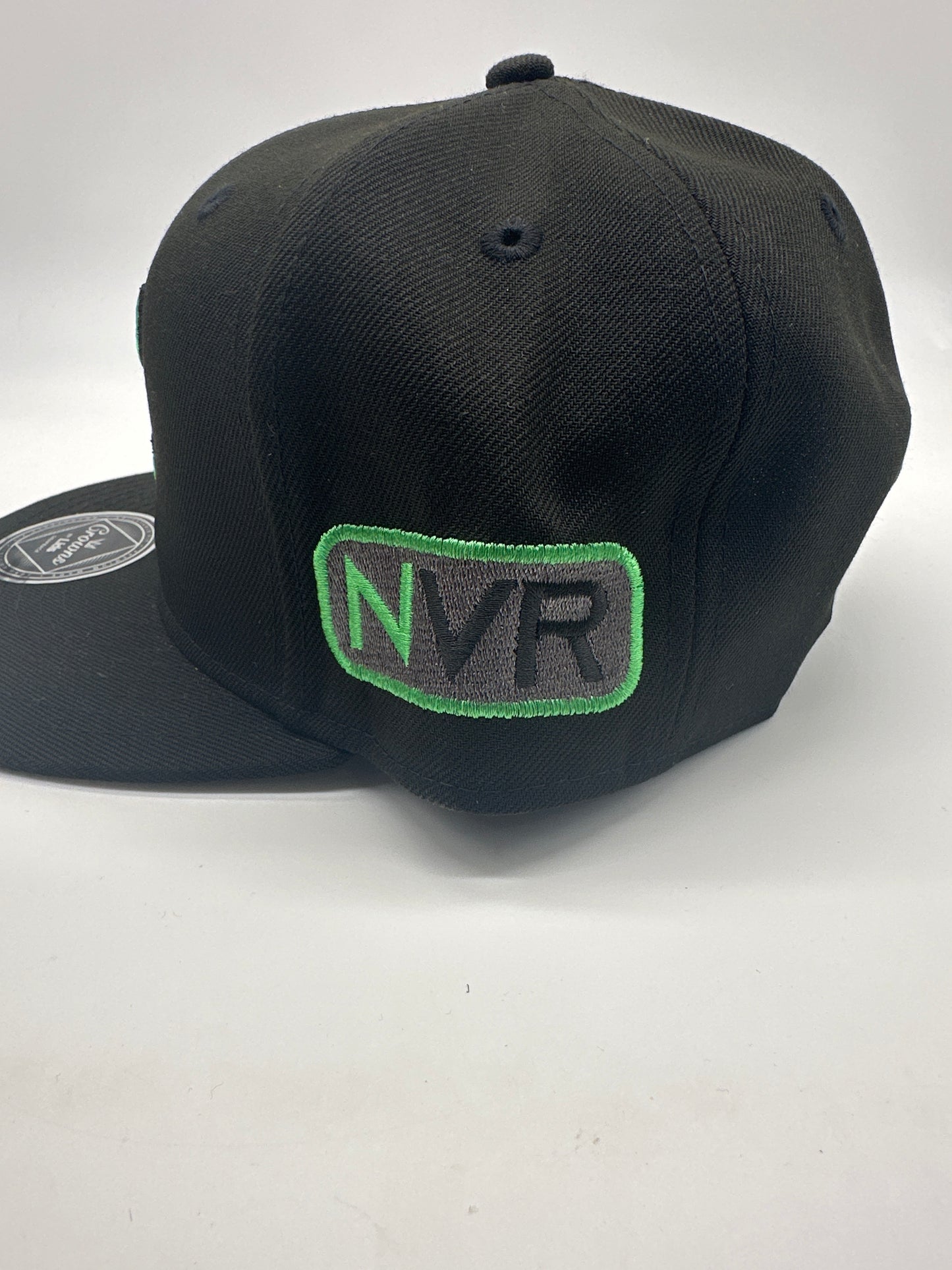 NVRLand Drip - Black & Green Crash Test Gummy Hat (Common)
