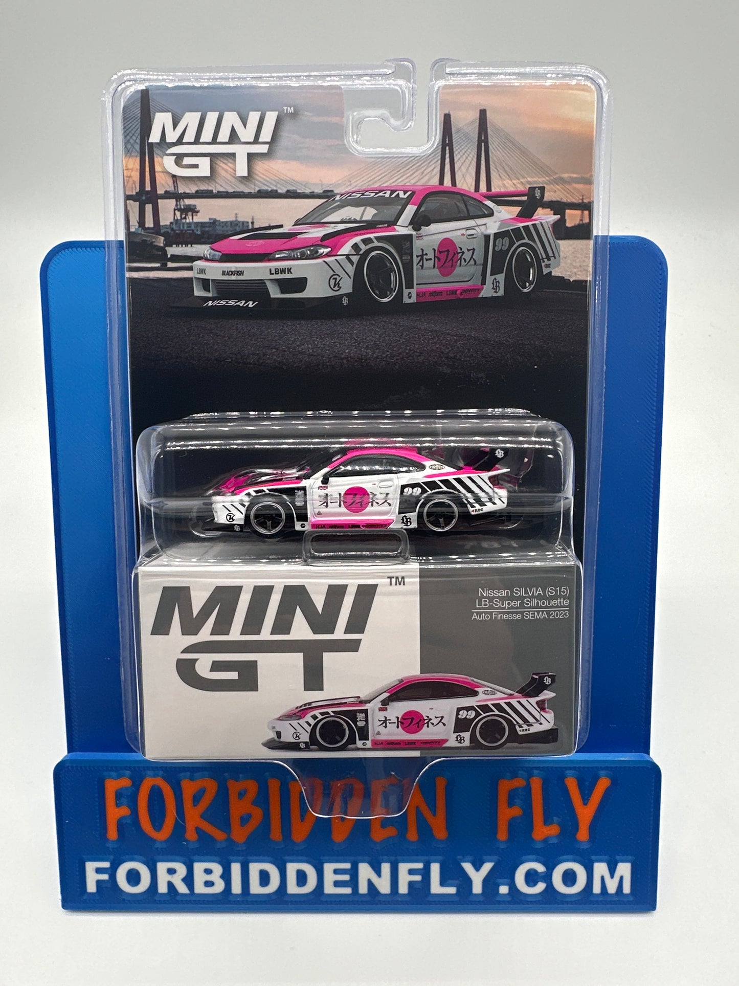 Mini GT Regular Release #781 - Nissan Silvia (S15) LB-Super Silhouette - Auto Finesse SEMA 2023