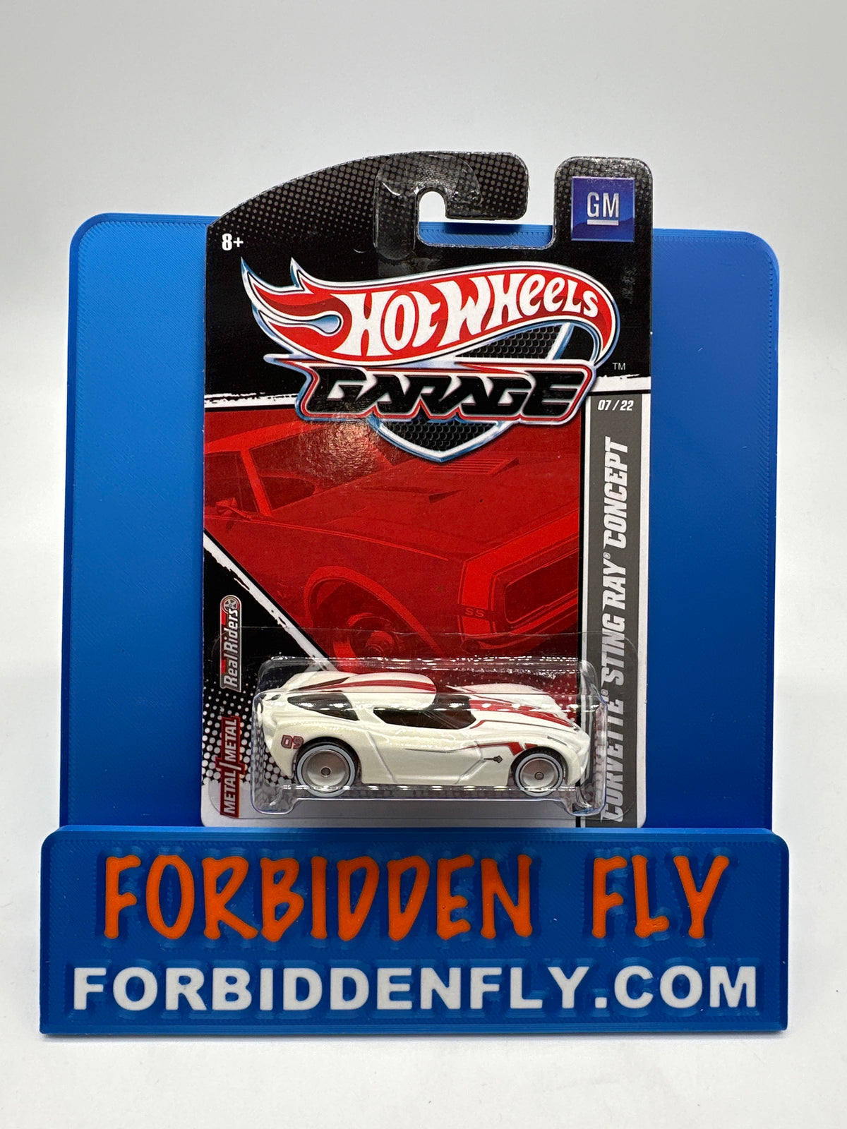 Hot Wheels Premium - HW Garage Series (GM) - White Corvette Sting Ray Concept (#7/22)