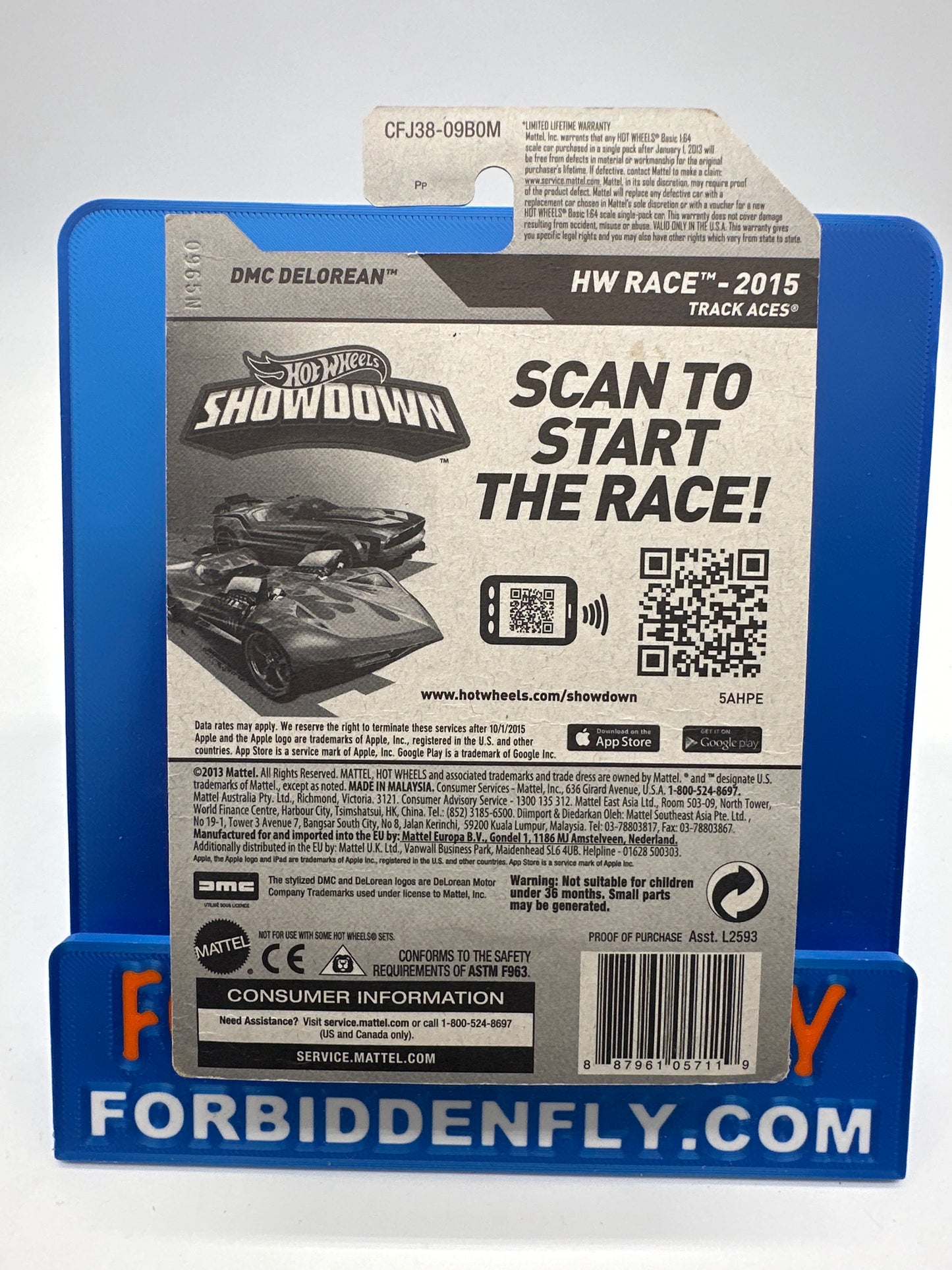 Hot Wheels Super Treasure Hunt - 2015 M Case - DMC DeLorean