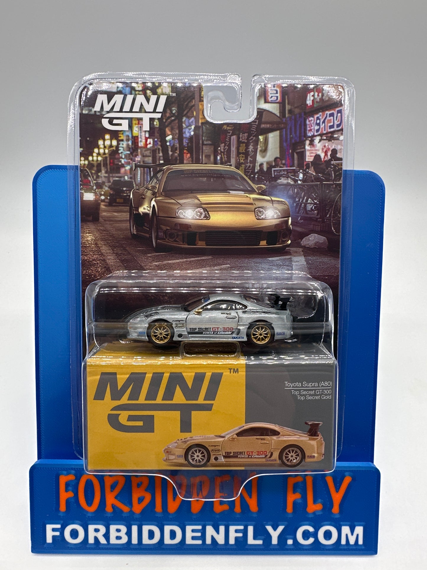 Mini GT #961 - Toyota Supra (A80) - Top Secret GT-300 - Top Secret Gold - Chase