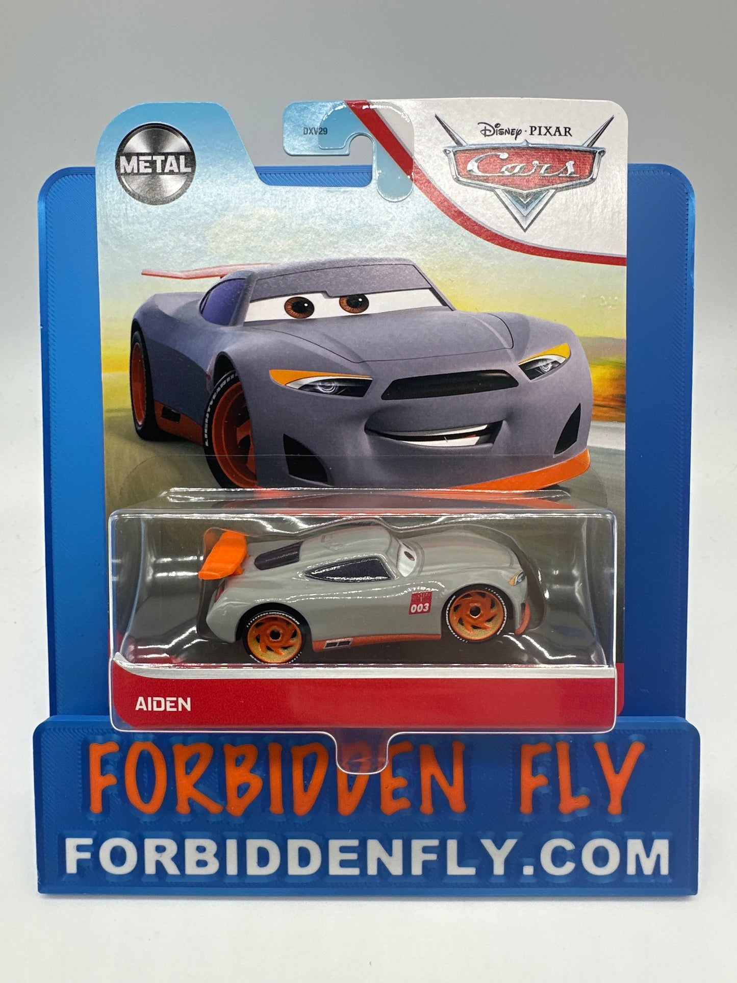 Disney Pixar Cars Movie - Metal Logo Card Release - Next Gen Trainee Aiden (#003 Orange)