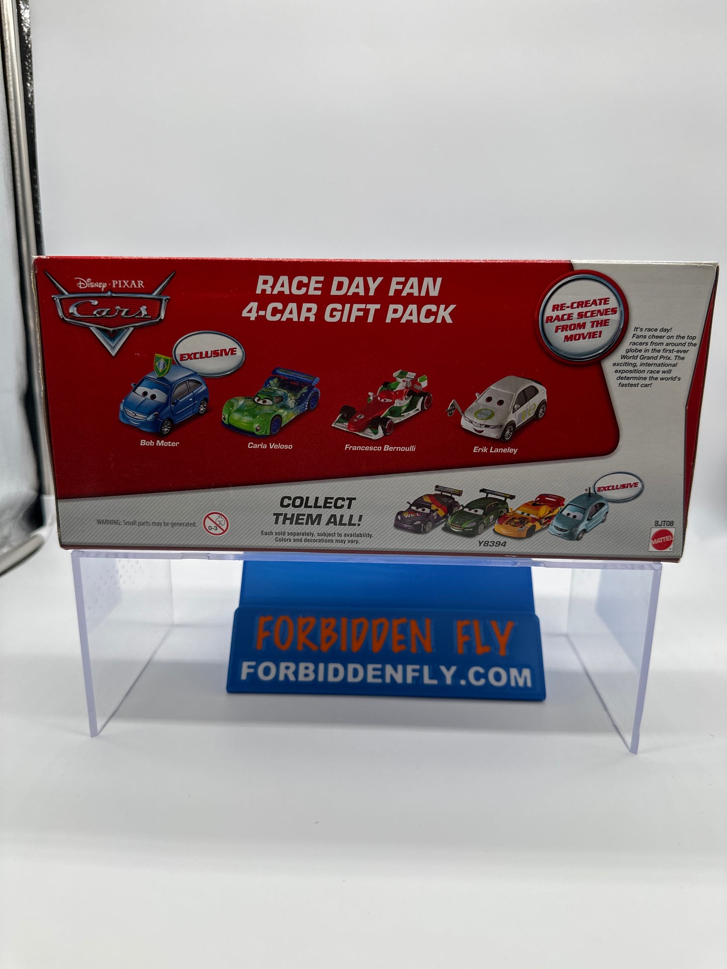 Disney Pixar Cars Movie - Race Day Fan (Four) 4 Pack - Bob Moter, Carla Veloso, Francesco Bernoulli And Erik Lanely