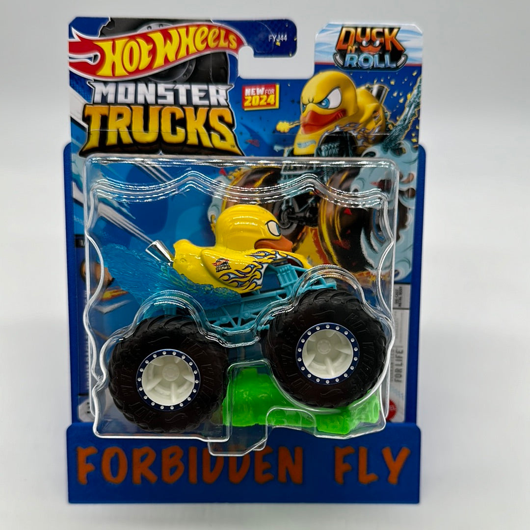 Hot Wheels Monster Trucks - w/ Connect and Crash Car - Duck N’ Roll