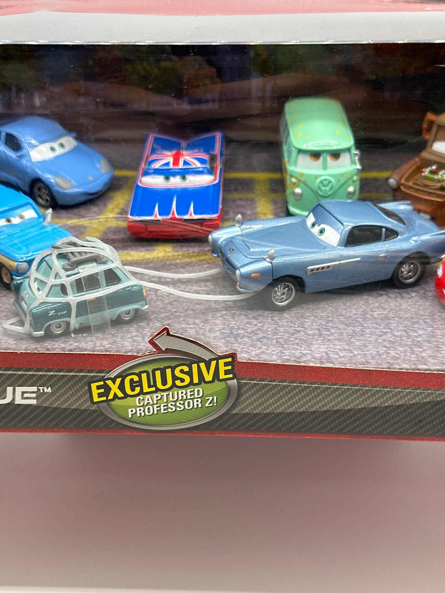 Disney Pixar Cars Movie - London Rescue Target Exclusive (Twelve) 12 Pack With Exclusive Trapped Professor Z