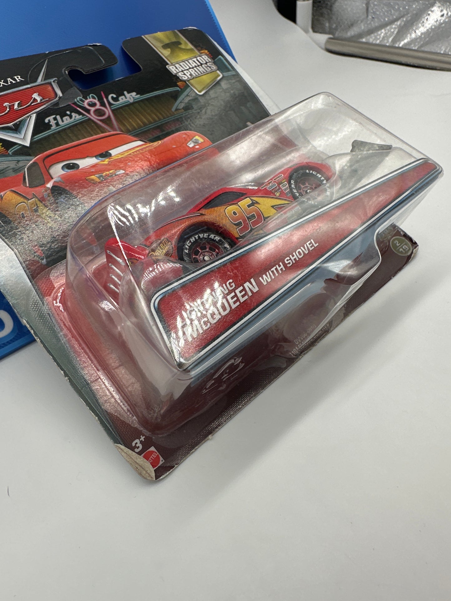 Disney Pixar Cars Movie - Radiator Springs Series - Lightning McQueen with Shovel