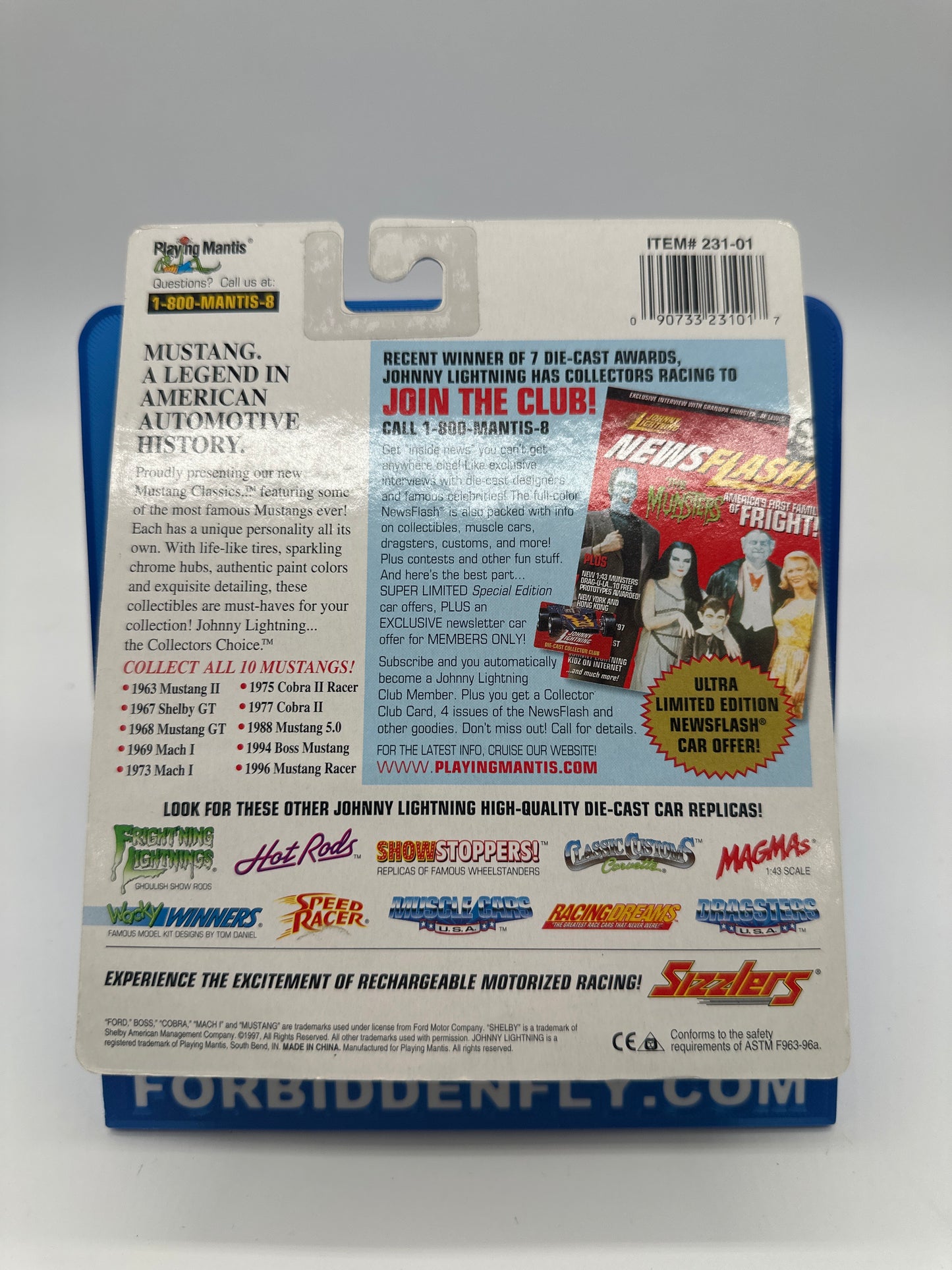 Johnny Lightning - Mustang Classics Series #5 - 1967 Shelby GT - Red