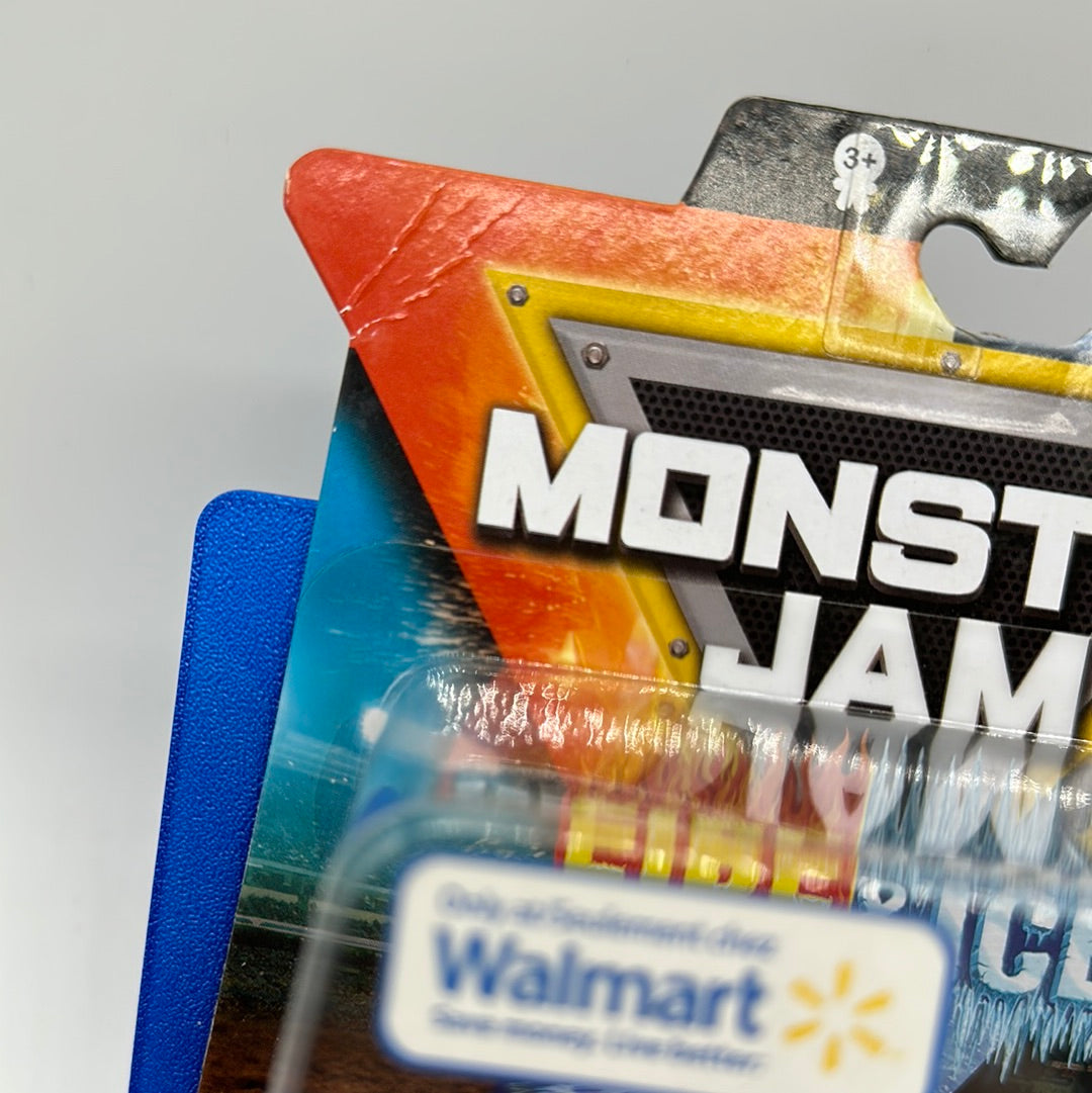 Spinmaster Monster Jam Monster Trucks - Walmart Exclusive Fire & Ice Series - Ice Grave Digger