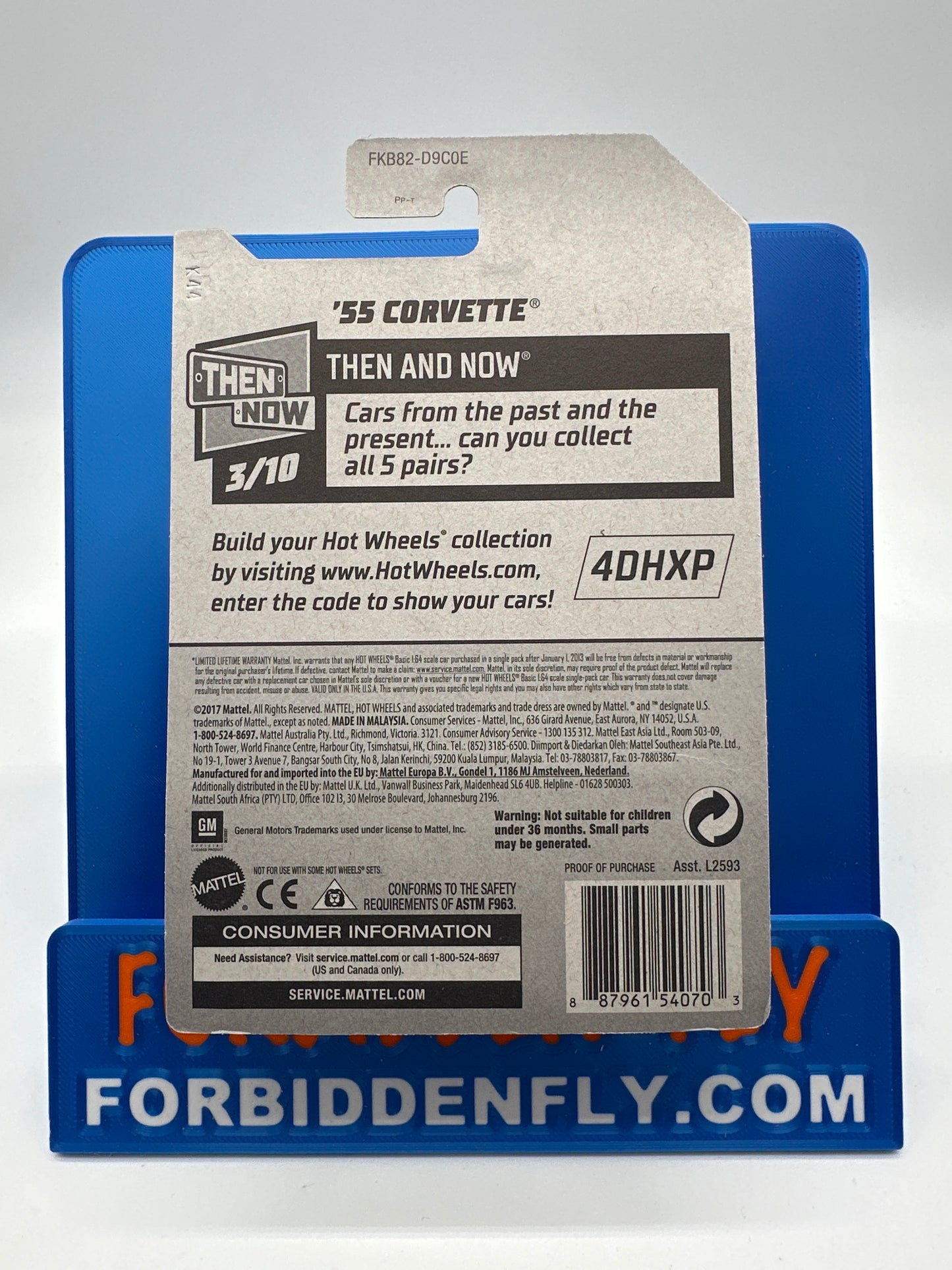 Hot Wheels Mainline - Factory Stickered 2018 - Exclusive Zamac Edition #2/18 - ‘55 Corvette