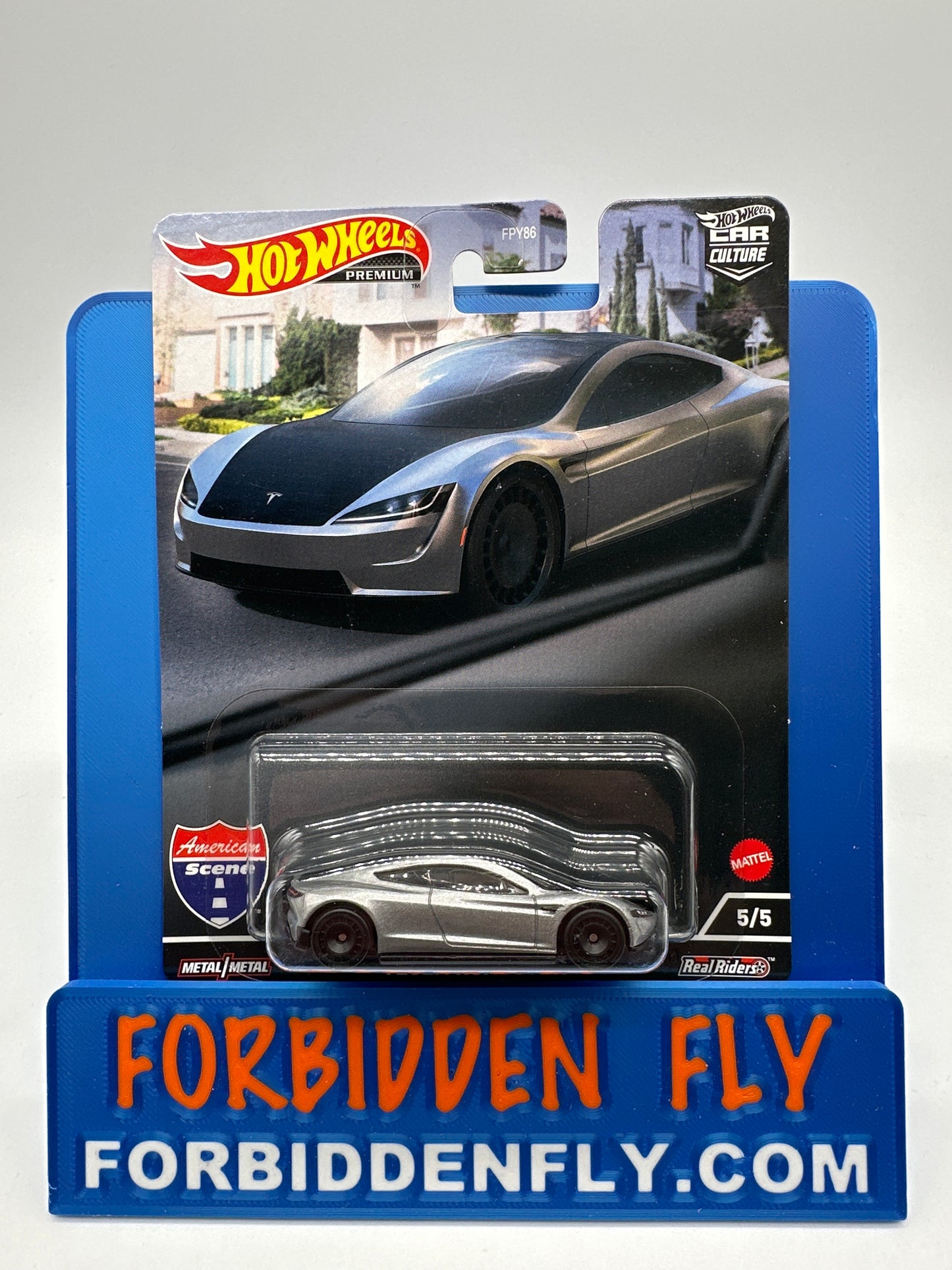 Hot Wheels Car Culture Premium - American Scene - #5/5 - Tesla Roadster