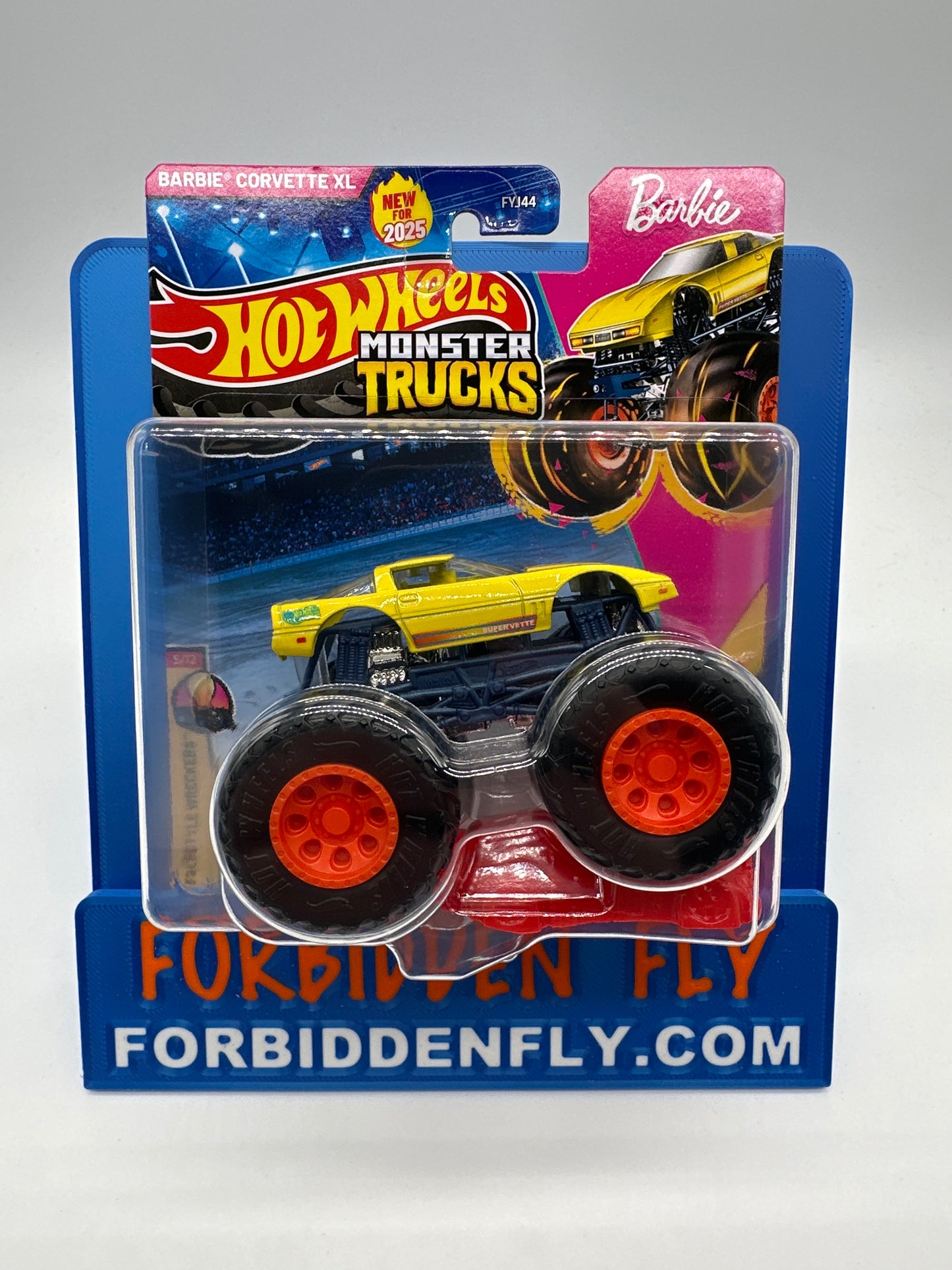 Hot Wheels Monster Trucks - 2025 Freestyle Wreckers Series #5/12 - Barbie Corvette XL