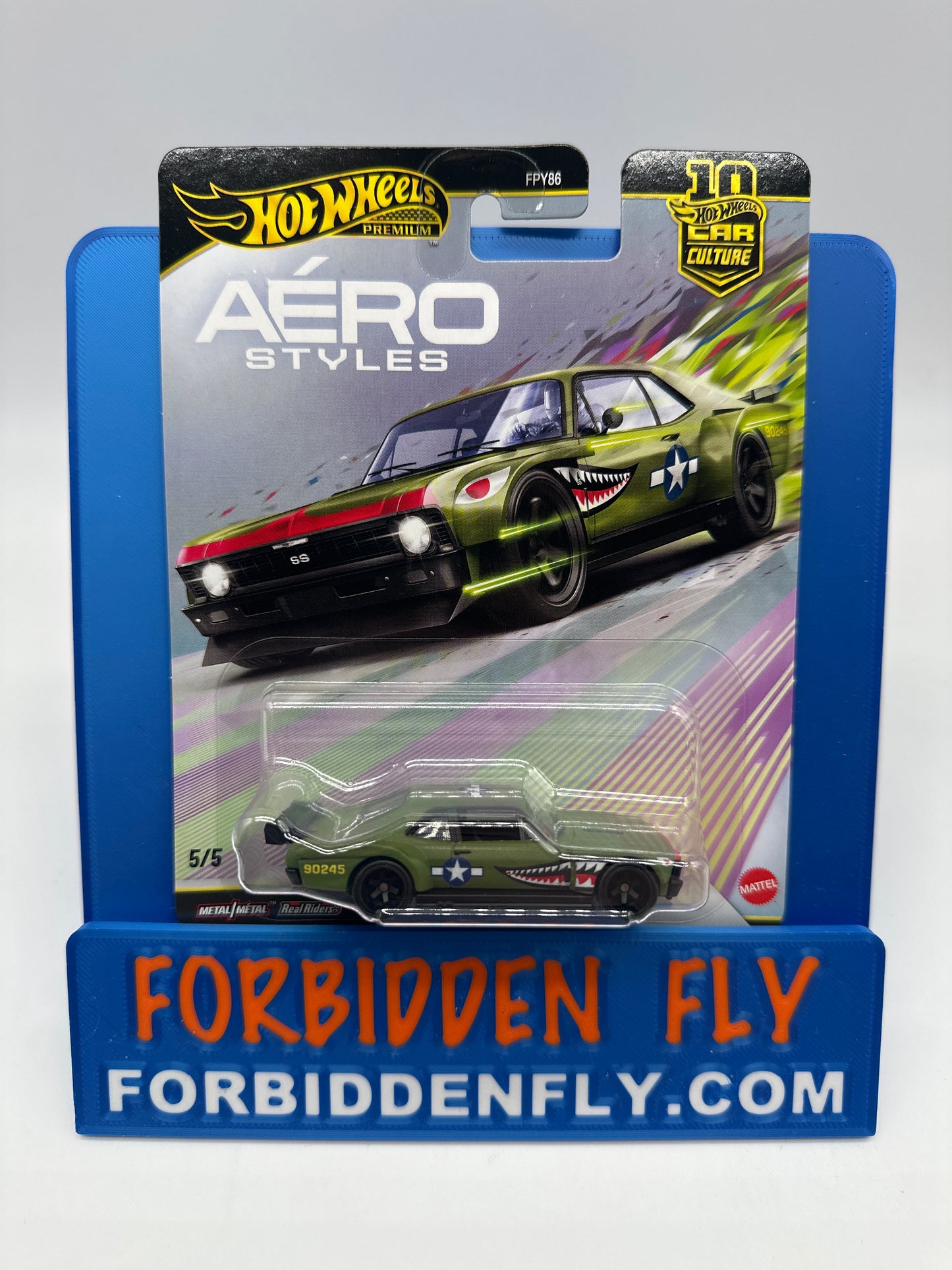 Hot Wheels Car Culture Premium - 2026 Aero Styles Series Single - #5/5 Custom ‘70 Chevy Nova