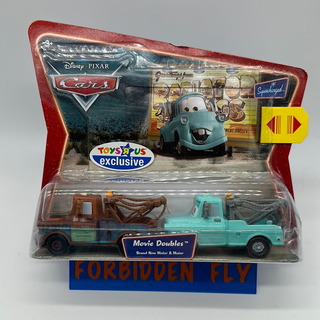 Disney Pixar Cars Movie - Toys R Us Exclusive Movie Doubles Two Pack - Brand New Mater & Mater