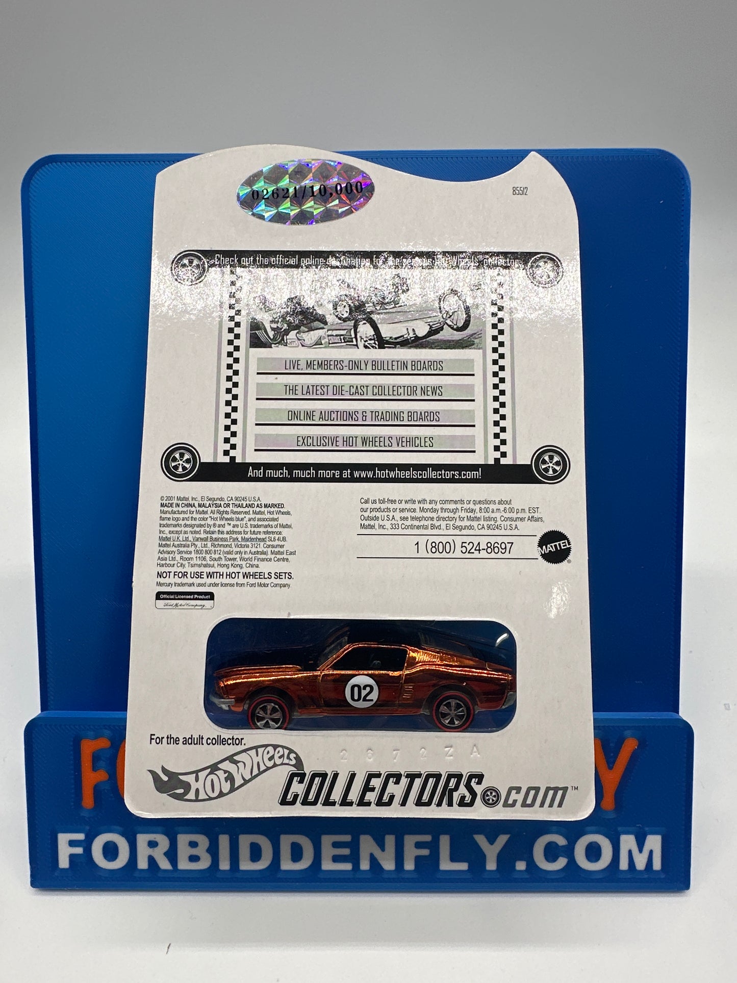 Hot Wheels 2001 RLC Red Line Club - Series 1 - Orange Custom Mustang
