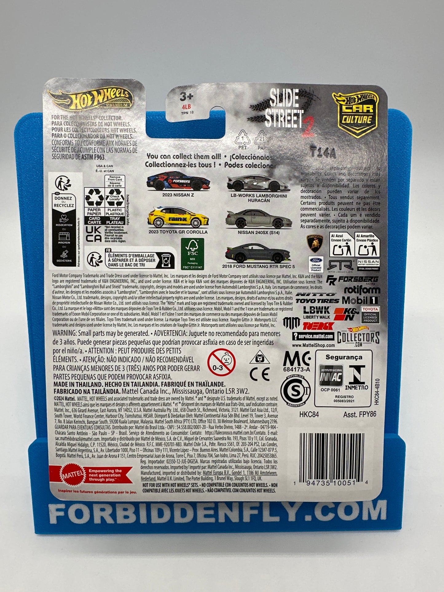 Hot Wheels Car Culture Premium - 2024 Slide Street Series 2 Single - #2/5 - LB-Works Lamborghini Huracan - Gray