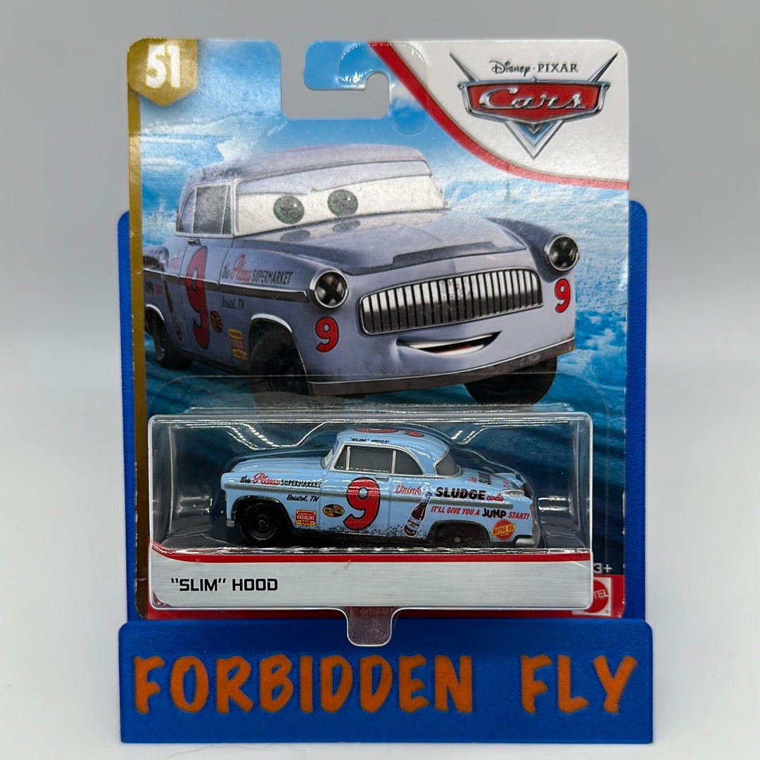 Disney Pixar Cars Movie - Doc’s Racing Days Series - “Slim” Hood Thomasville Racer