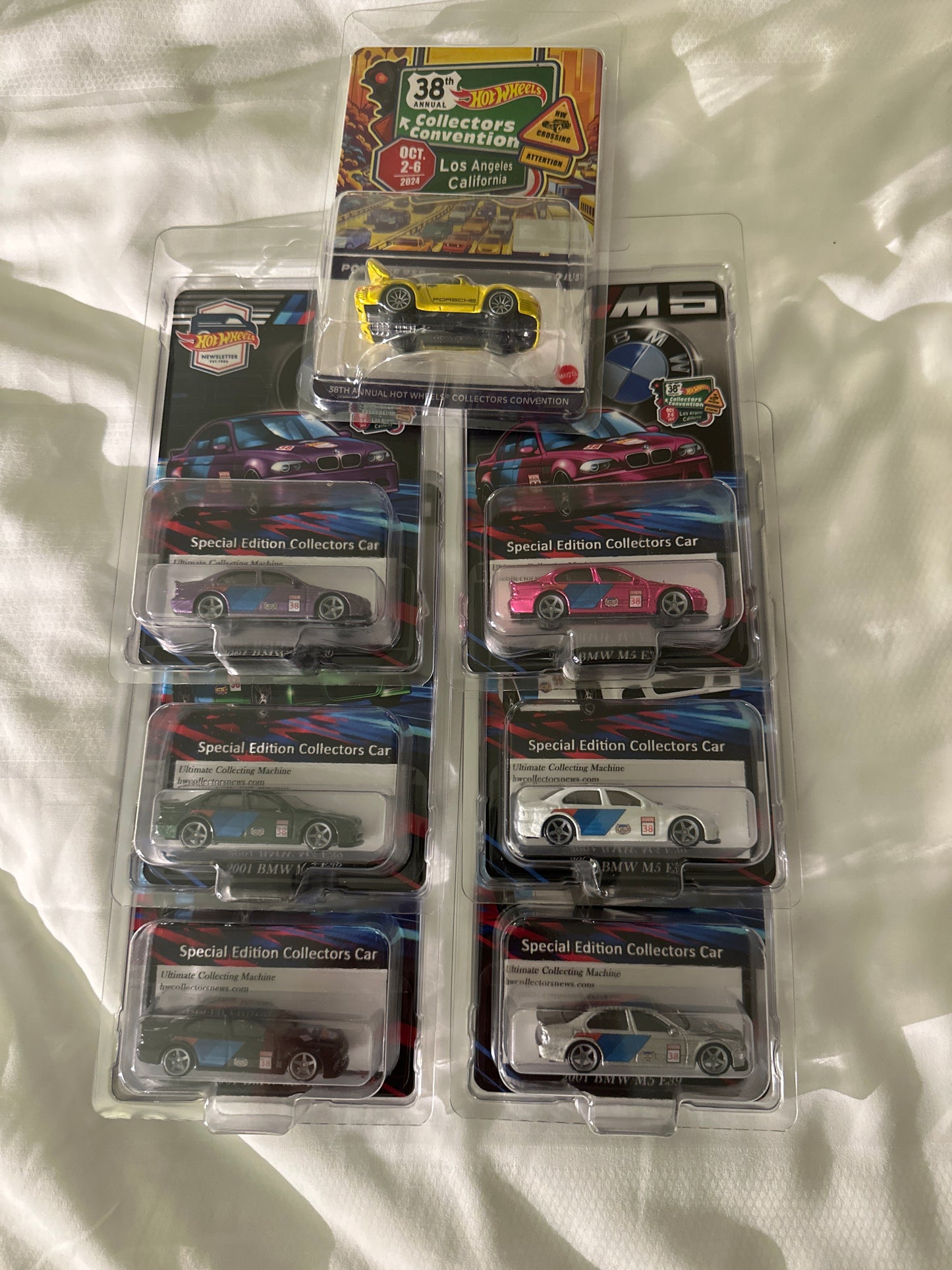 Hot Wheels 2024 38th Annual Los Angeles Collector’s Convention - BMW Newletter Set & Porsche