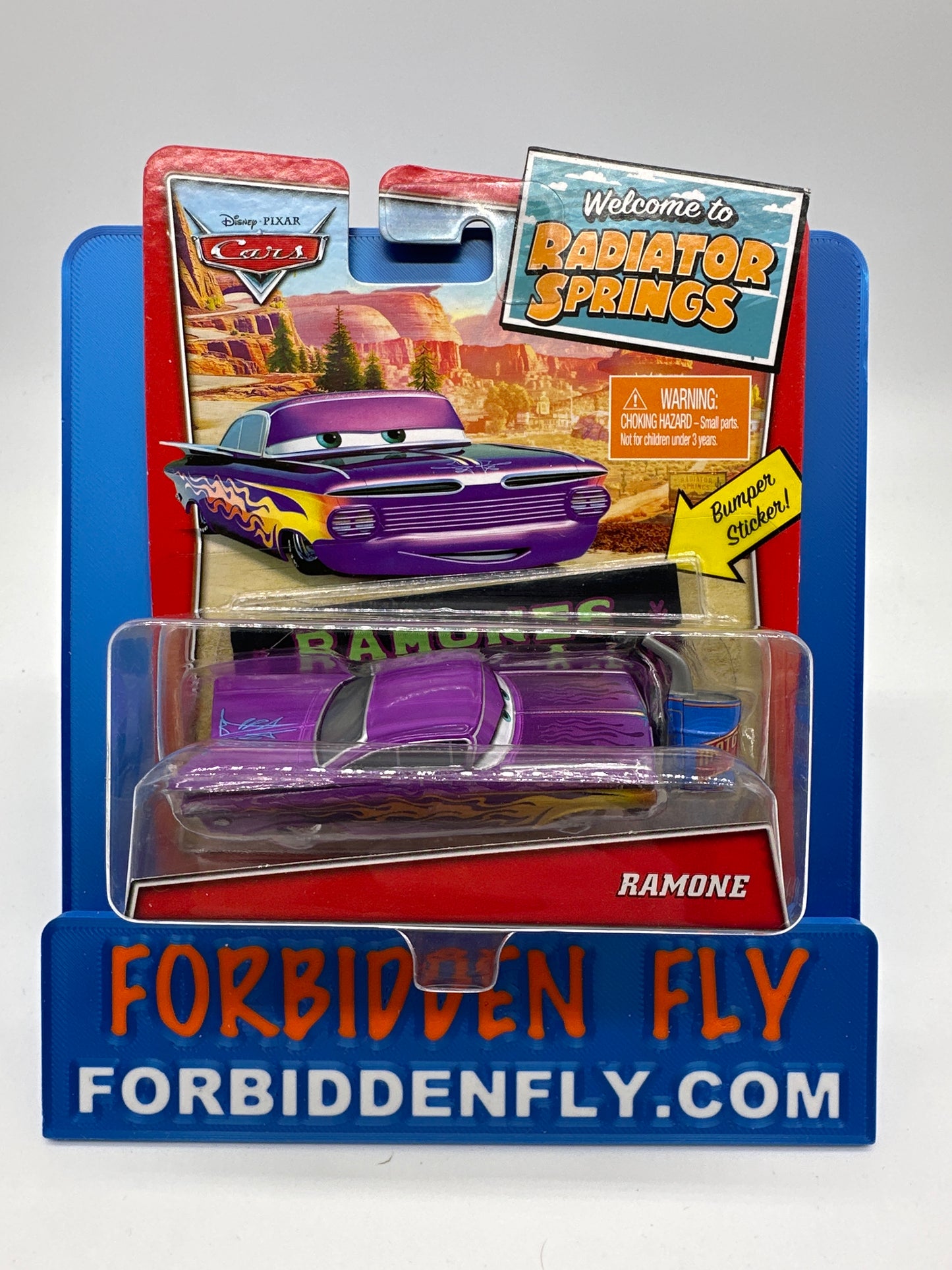 Disney Pixar Cars Movie - Welcome To Radiator Springs Card Series - Ramone With Bumper Sticker