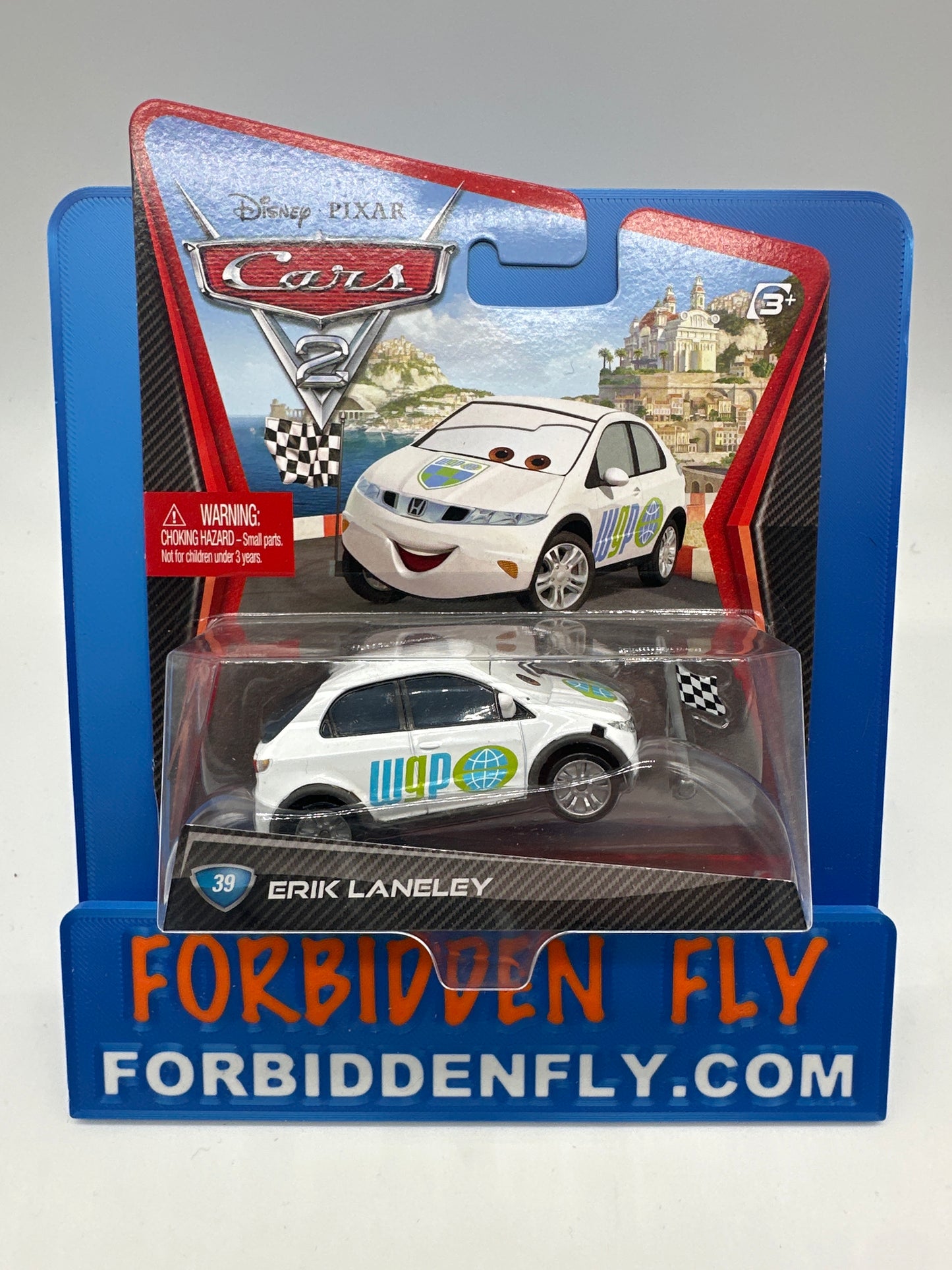 Disney Pixar Cars Movie - Cars 2 Movie - Erik Laneley (with Checkered Flag)