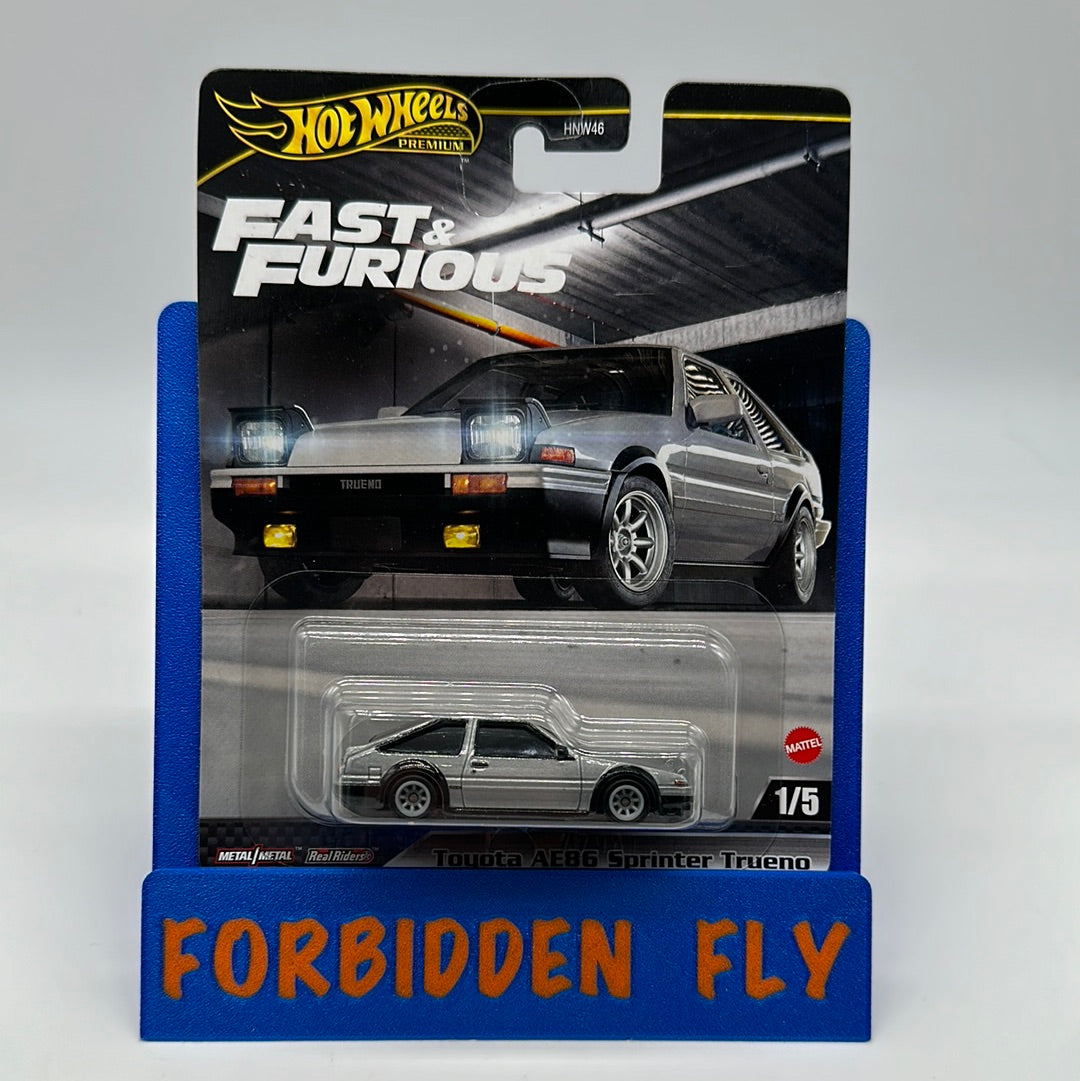 Hot Wheels Premium - 2024 Pop Culture Single - Fast & Furious - #1/5 - Toyota AE86 Sprinter Trueno