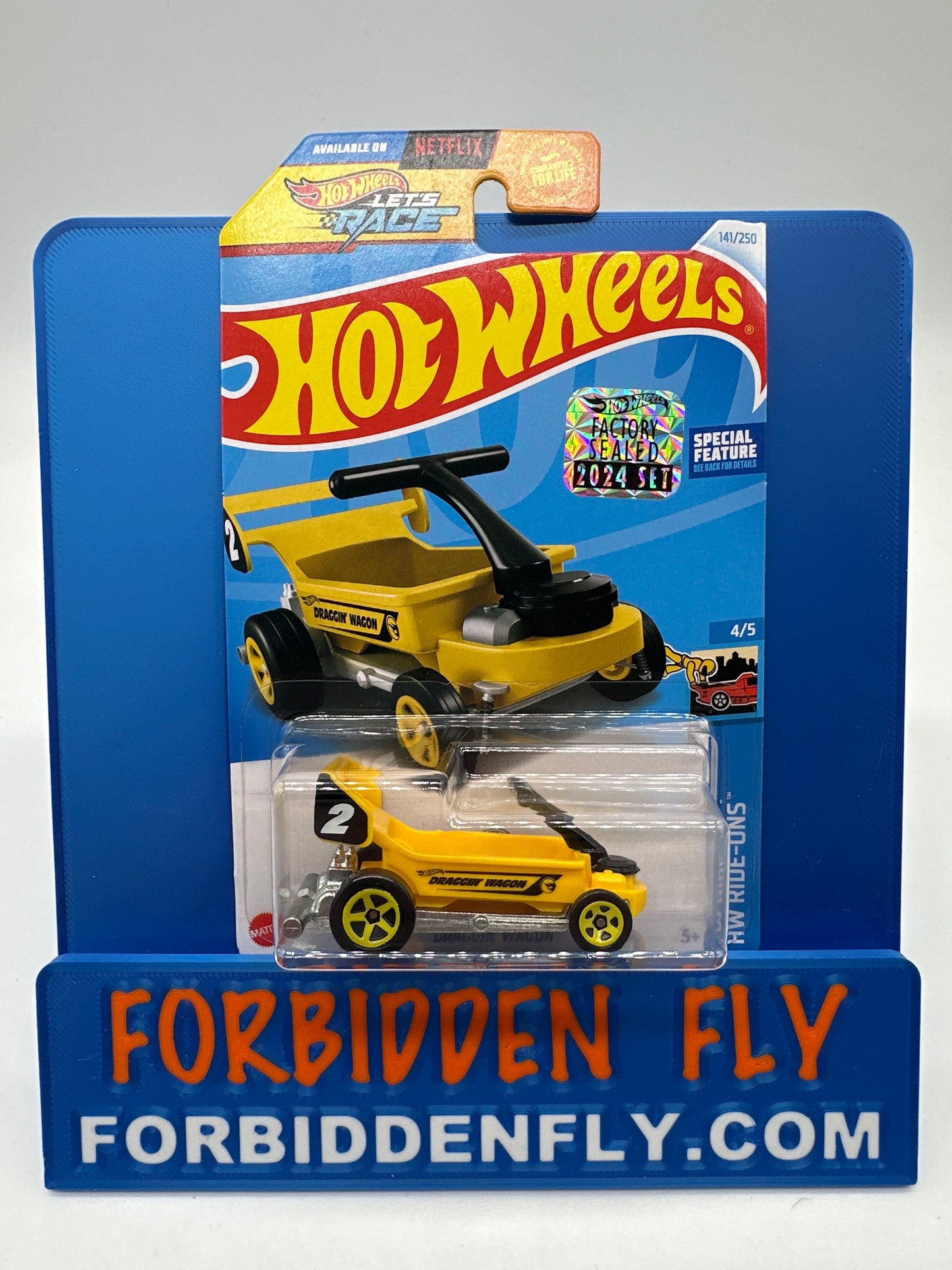 Hot Wheels Mainline - 2024 Factory Sticker Case G Regular Treasure Hunt - Draggin’ Wagon