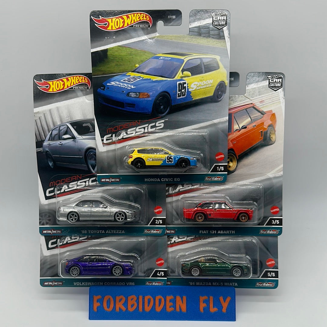 Hot Wheels Car Culture Premium - Modern Classics Series 4 - Complete Set of 5
