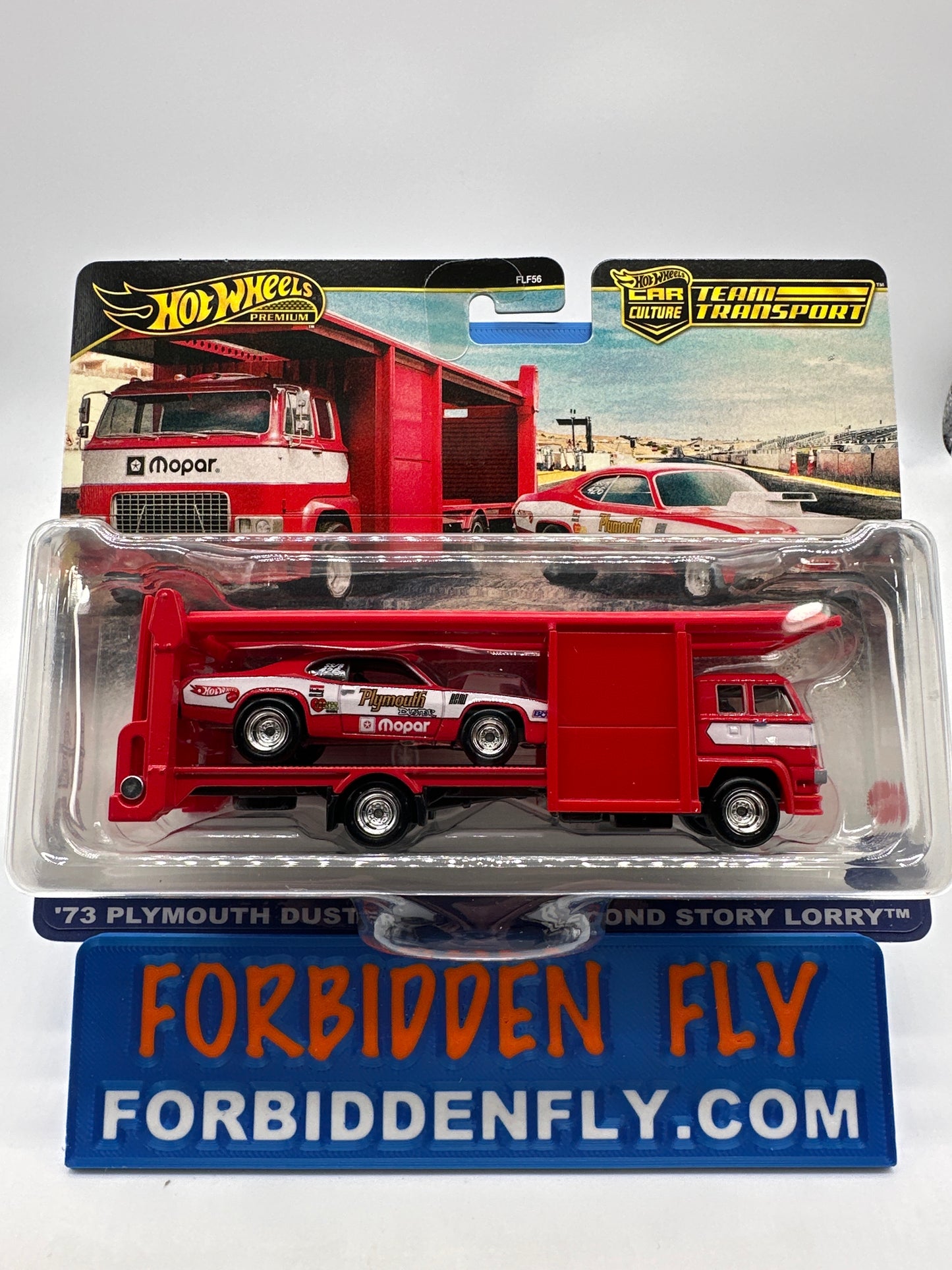 Hot Wheels Car Culture Team Transport - #82 - ‘73 Plymouth Duster & Second Story Lorry