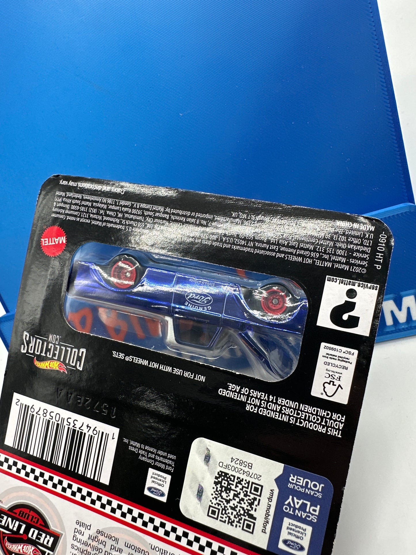 Hot Wheels RLC Red Line Club - 2022 Release - Blue 1962 Ford F100