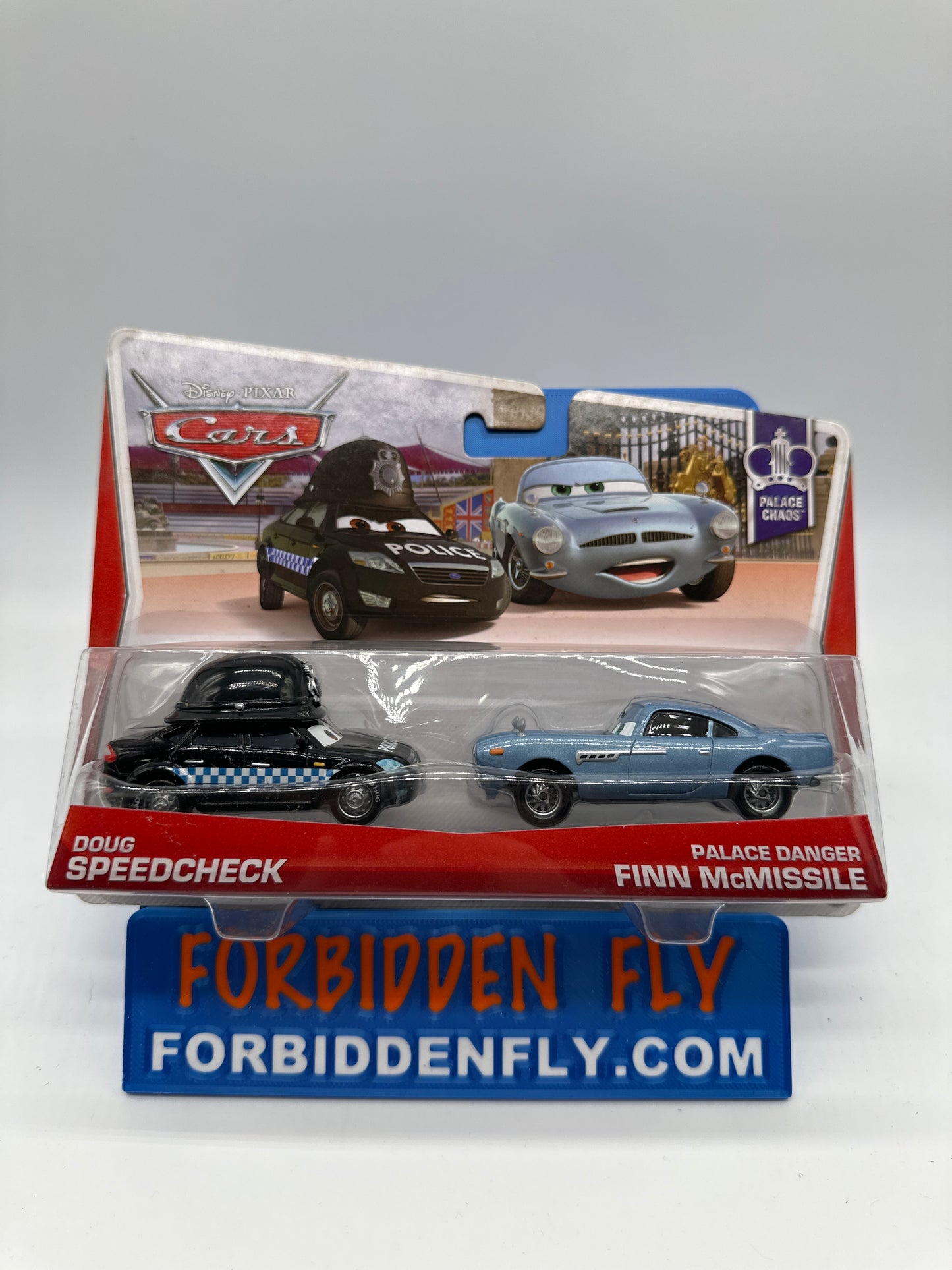 Disney Pixar Cars Movie - Palace Chaos Series (Two) 2 Pack - Doug Speedcheck & Palace Danger Finn McMissile