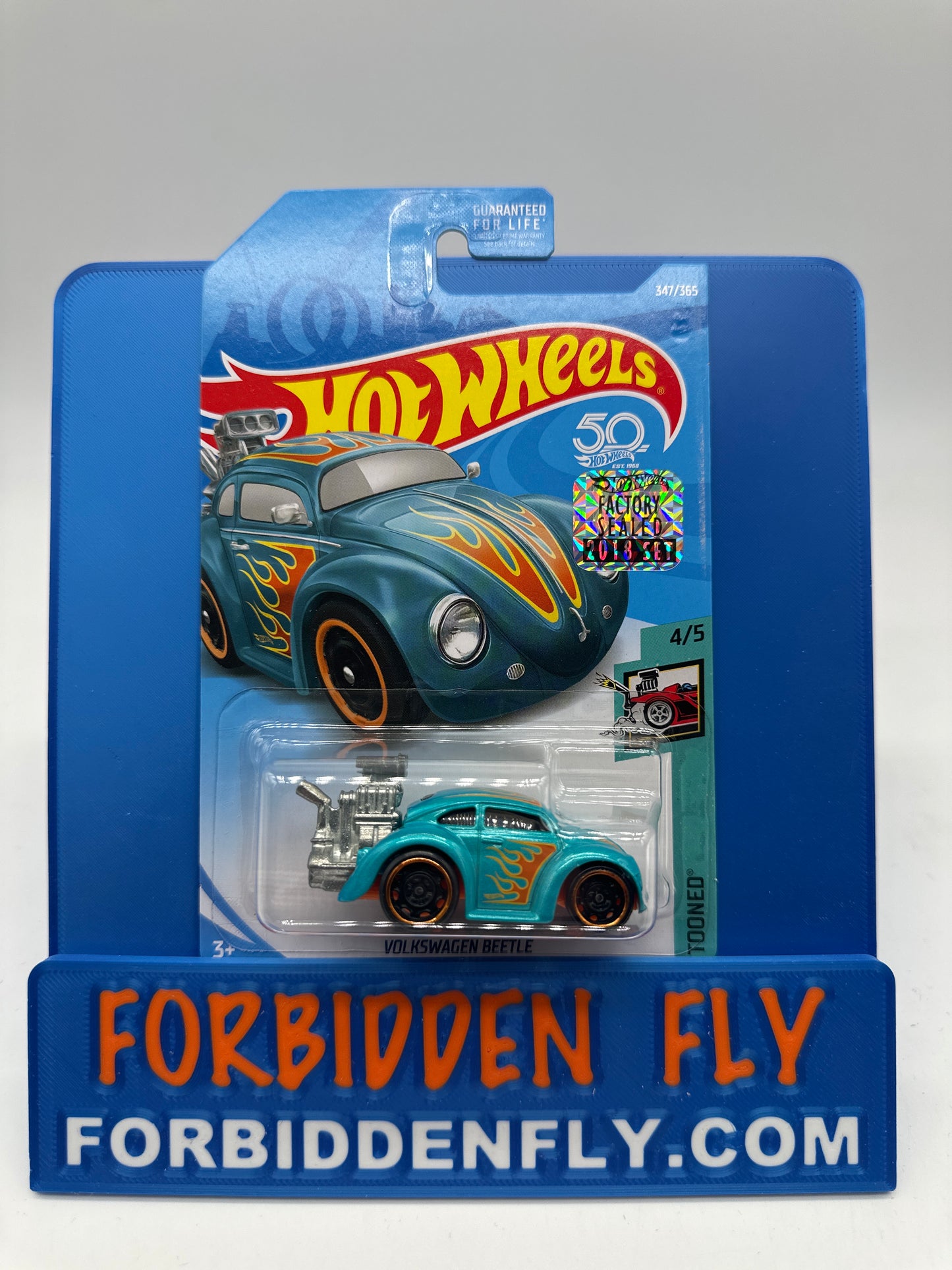 Hot Wheels Mainline - Factory Stickered 2018 - Tooned Volkswagen Beetle - Lot Of 2