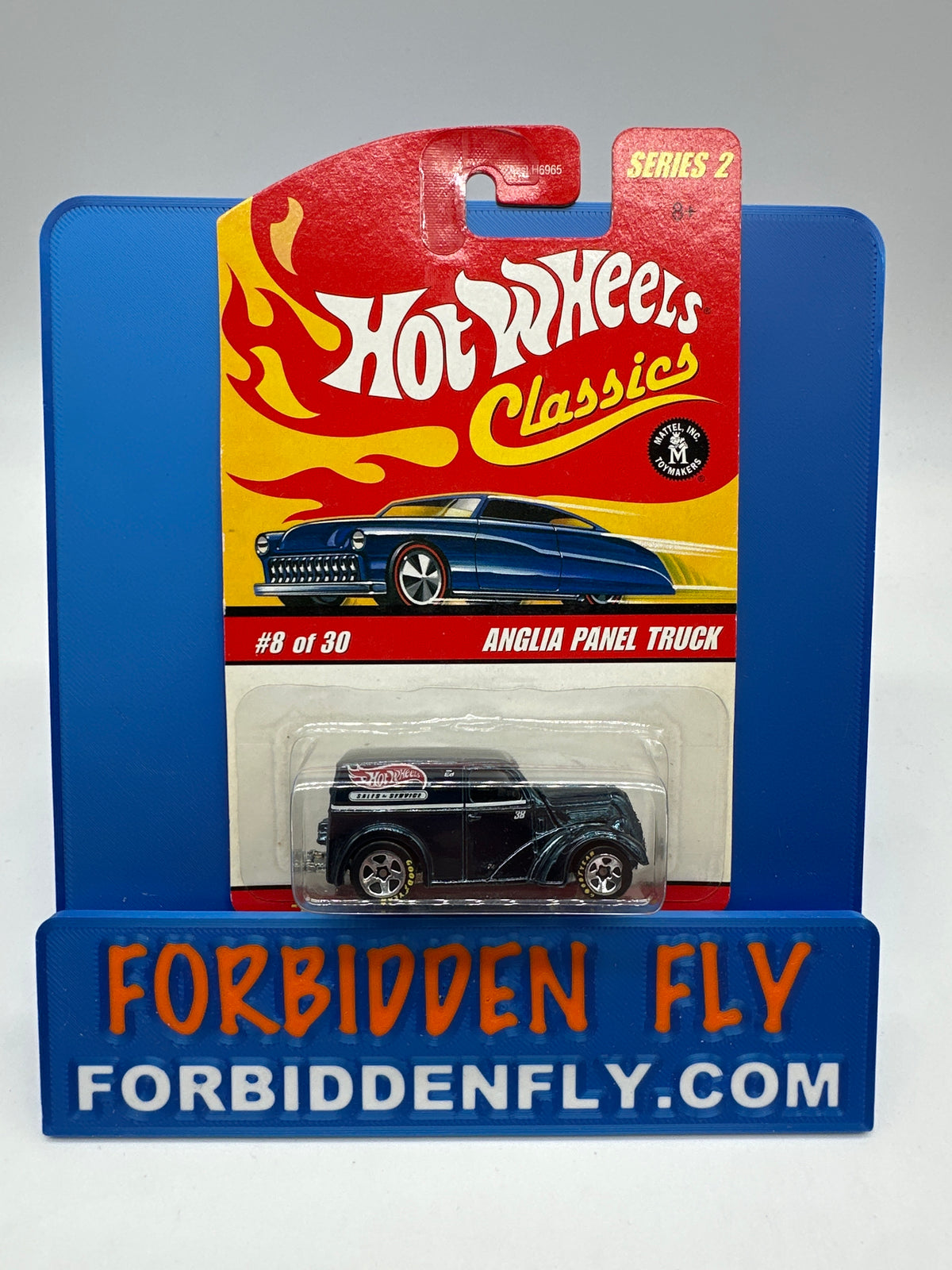 Hot Wheels Classics - Series 2 #8 of 30 - Dark Blue Anglia Panel Truck (GY)