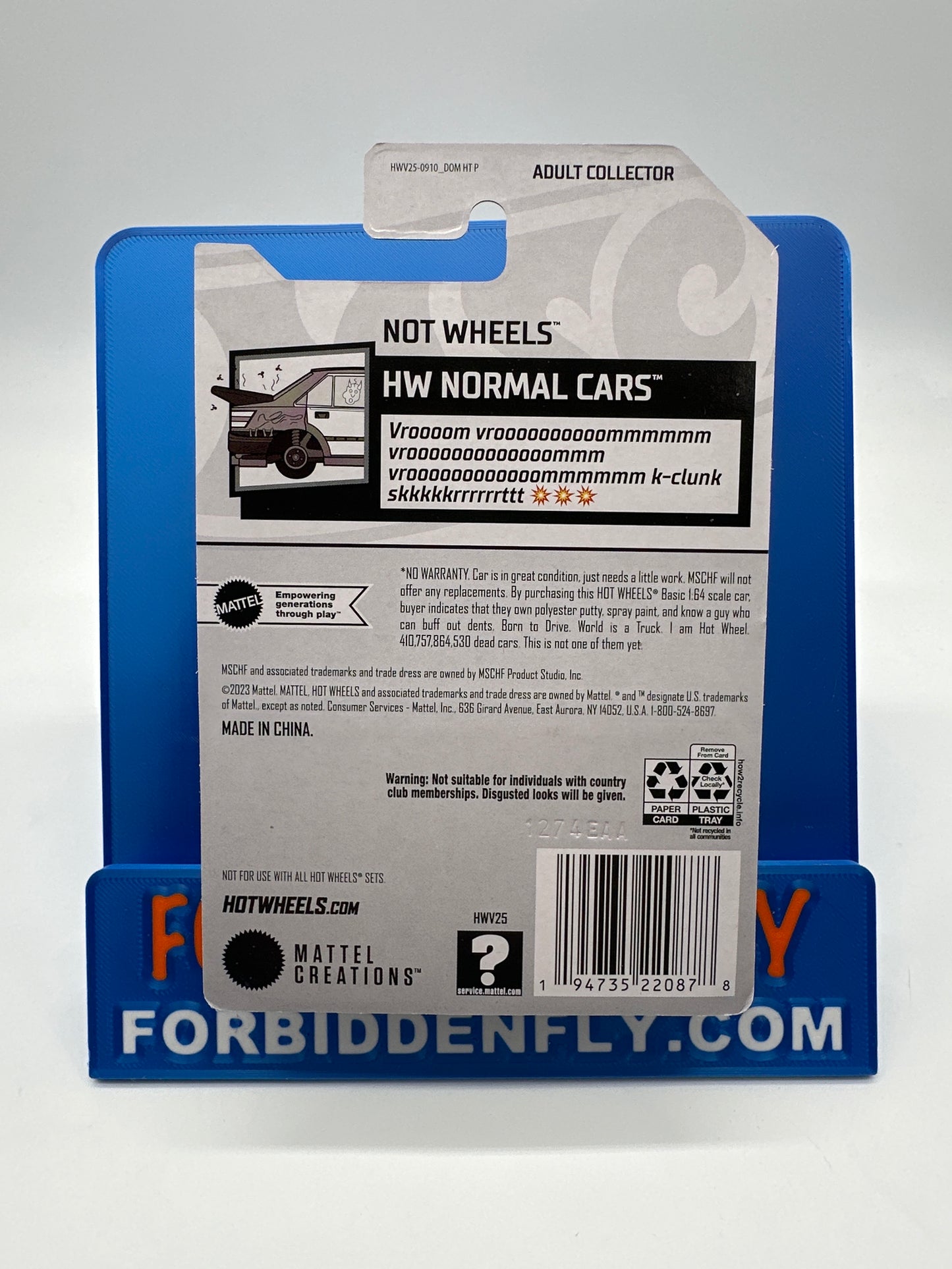 Hot Wheels RLC Red Line Club - 2024 Release - Hot Wheels X MSCHF - Not Wheels