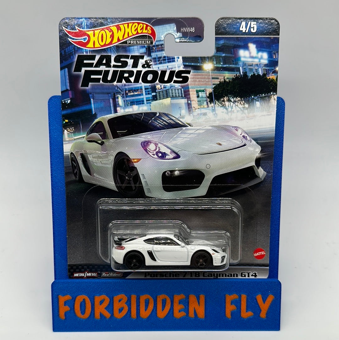 Hot Wheels Premium - Retro Entertainment Fast & Furious 2023 Mix A Single - #4/5 - Porsche 718 Cayman GT4
