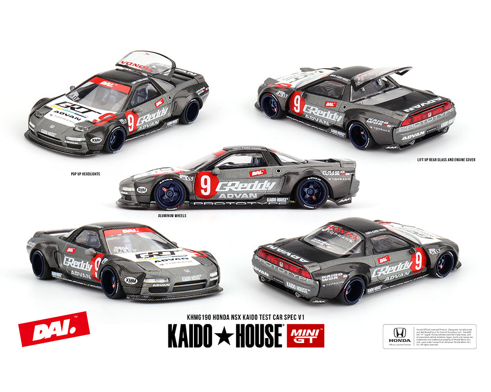 Kaido House (x MiniGT) - Regular #190 - Honda NSX Kaido Test Car Spec V1 (DAI NSX)