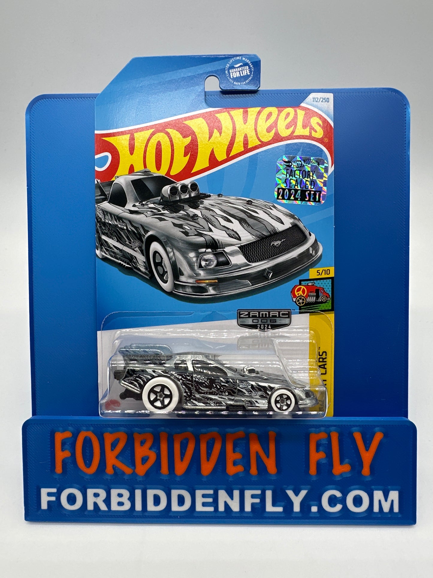 Hot Wheels Mainline - 2024 Factory Sticker - Wal Mart Zamac Edition - Mustang Funny Car