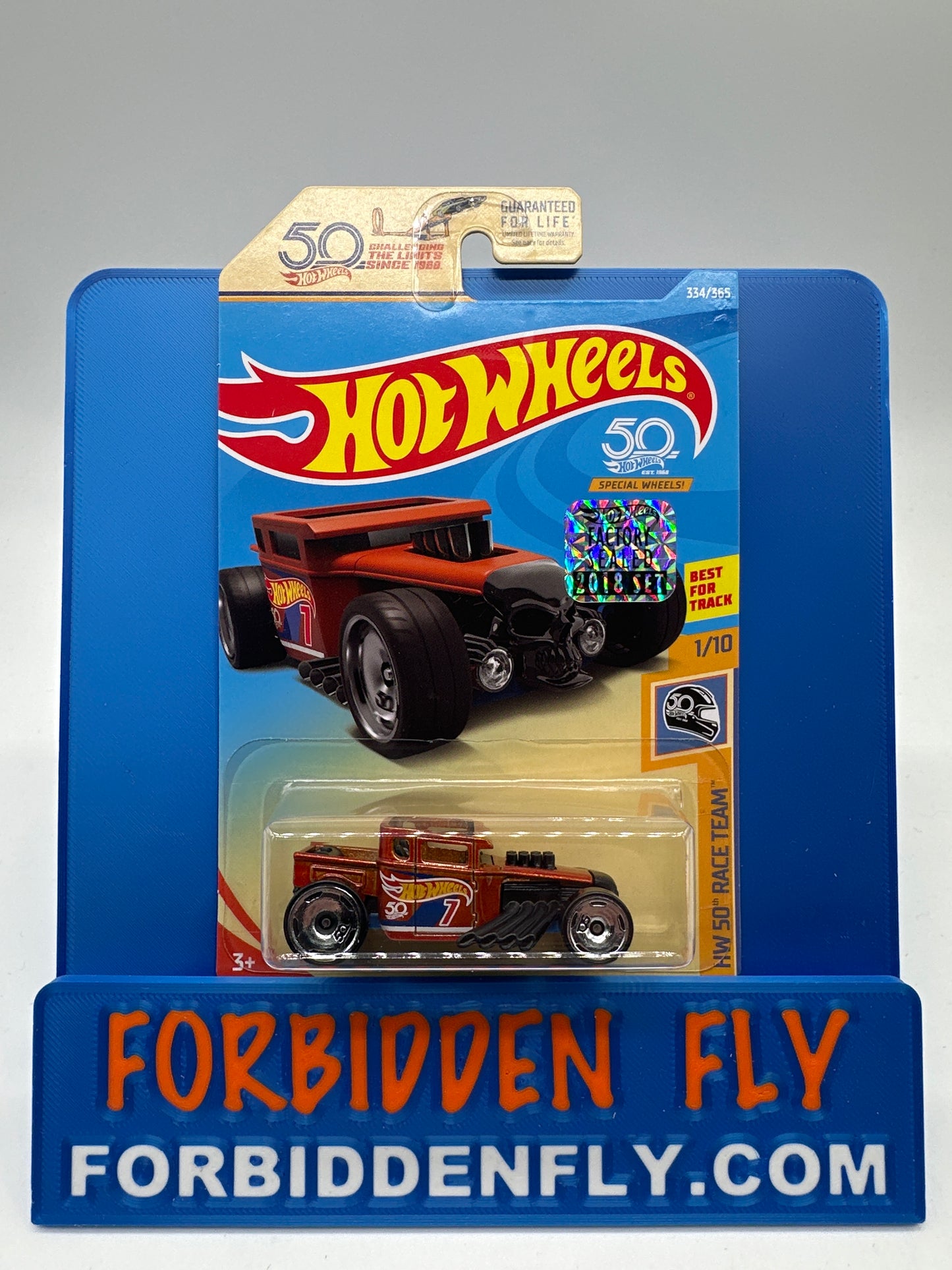 Hot Wheels Mainline - Factory Stickered 2018 - HW Race Team Bone Shaker - Lot Of 2