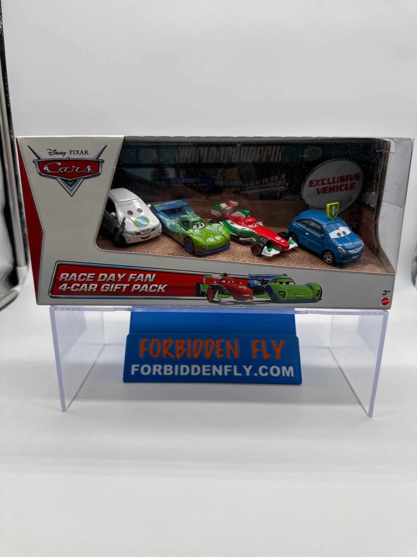 Disney Pixar Cars Movie - Race Day Fan (Four) 4 Pack - Bob Moter, Carla Veloso, Francesco Bernoulli And Erik Lanely