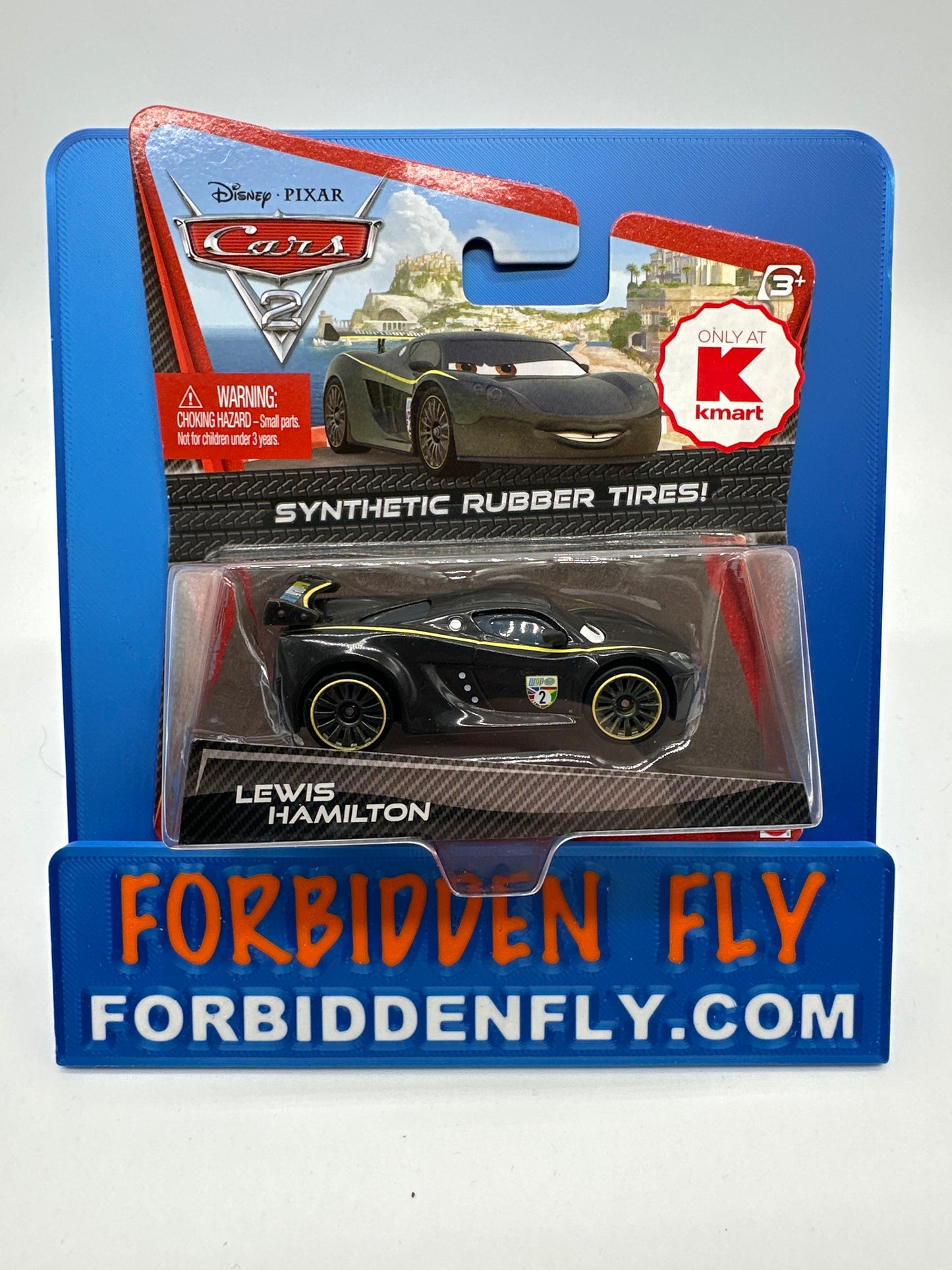 Disney Pixar Cars Movie - K Mart Exclusive - Lewis Hamilton with Synthetic Rubber Tires