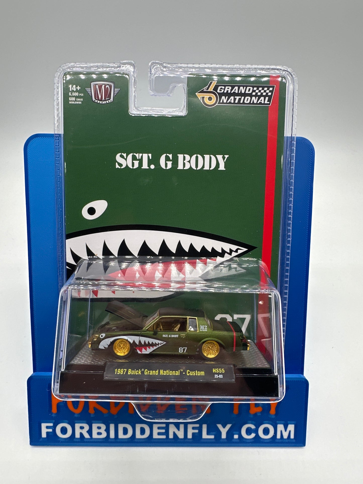 M2 Machines Sgt. G Body Acrylic - HS55 - Green 1987 Buick Grand National - Chase