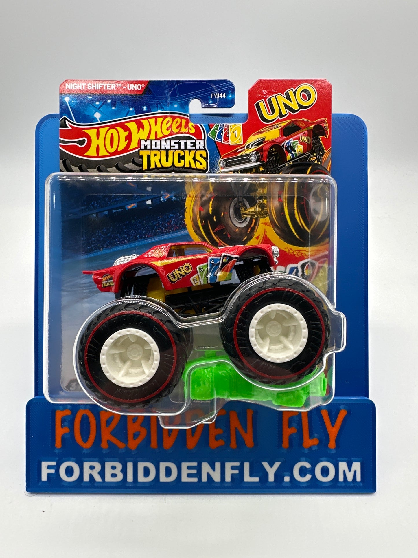 Hot Wheels Monster Trucks - 2025 - Uno - Night Shifter Monster Truck w/ Crushed Car - Treasure Hunt
