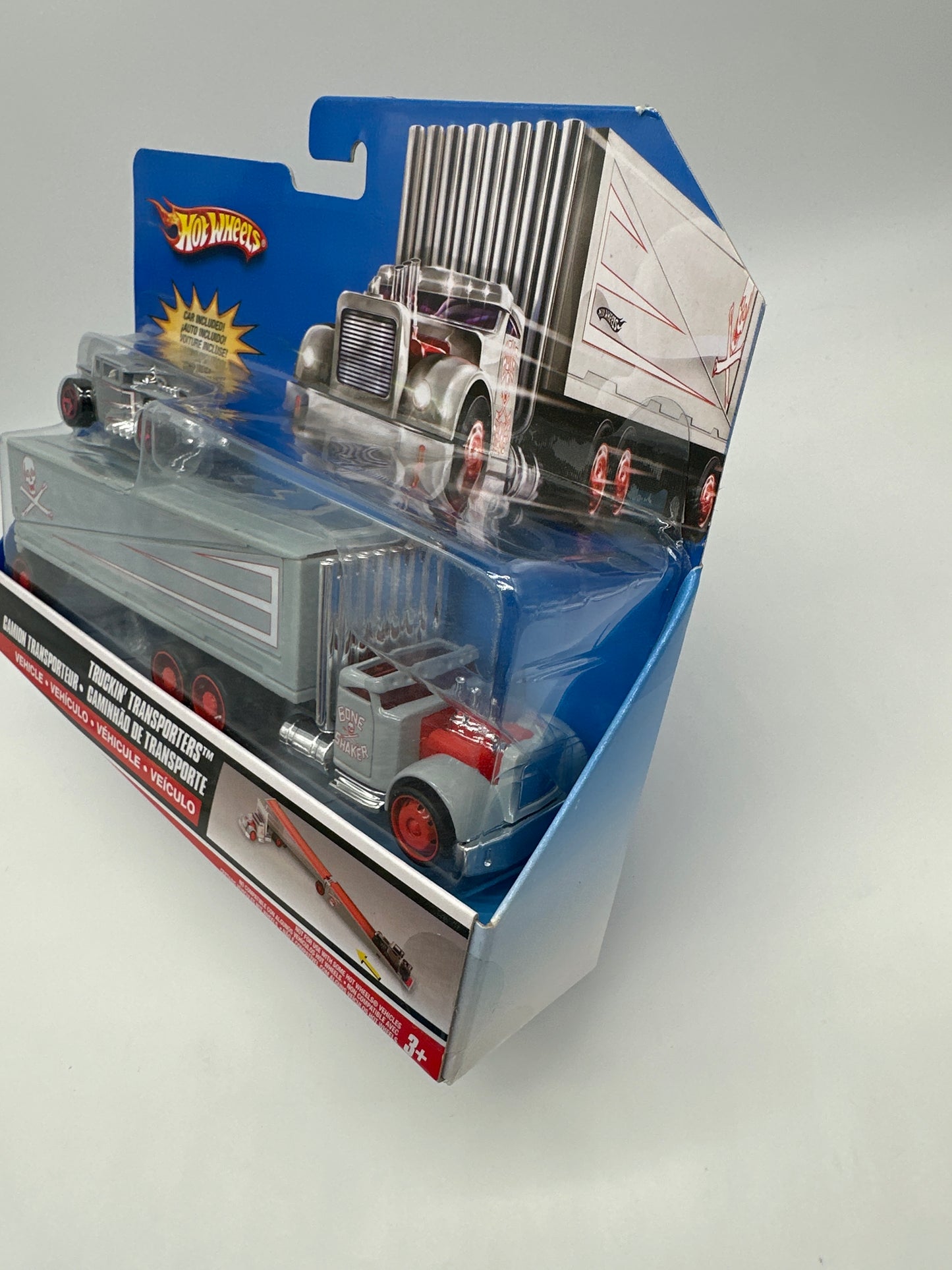 Hot Wheels Truckin’ Transporters (Super Rigs) - 2007 Grey Hauler w/ Grey Bone Shaker